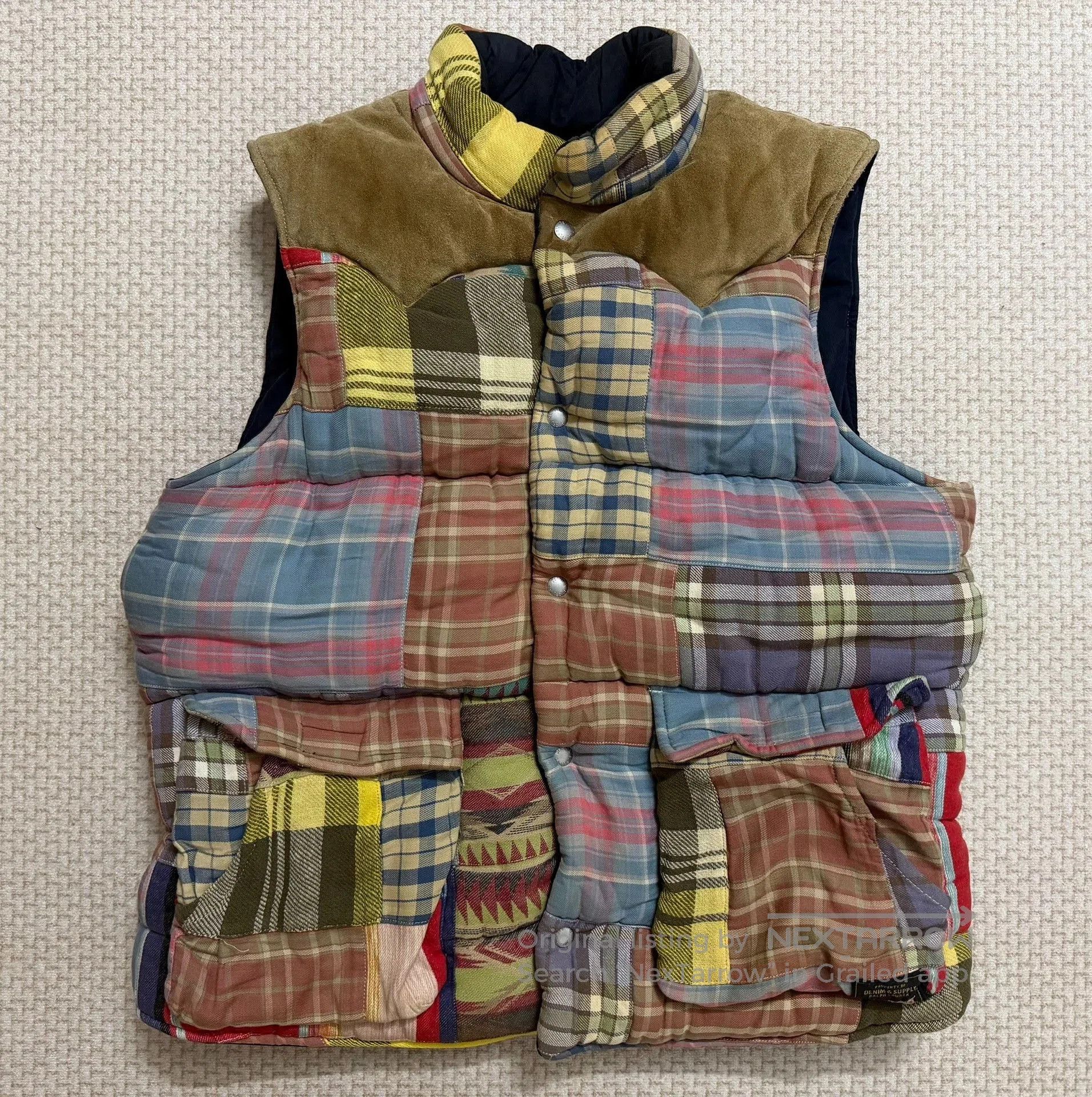Denim & Supply Ralph Lauren Ralph Lauren Denim Supply Patchwork Vest. Size US L / EU 52-54 / 3 - 1 Thumbnail