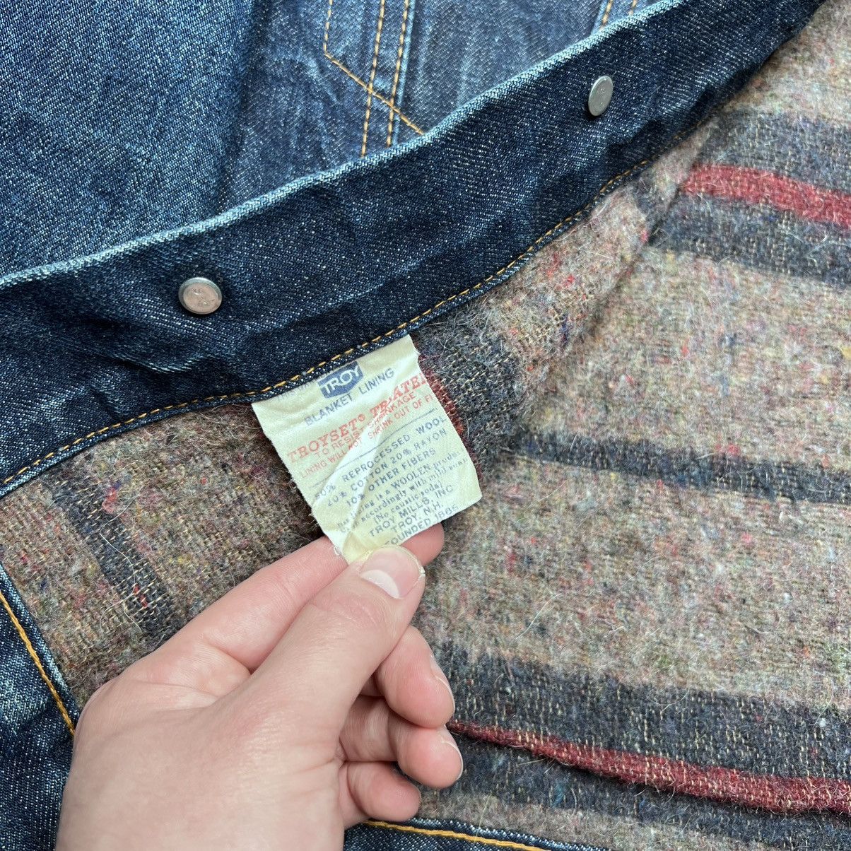 Levi's 60s Levi’s Big E Type III Trucker Blanket Lined Denim Jacket Size US L / EU 52-54 / 3 - 4 Thumbnail