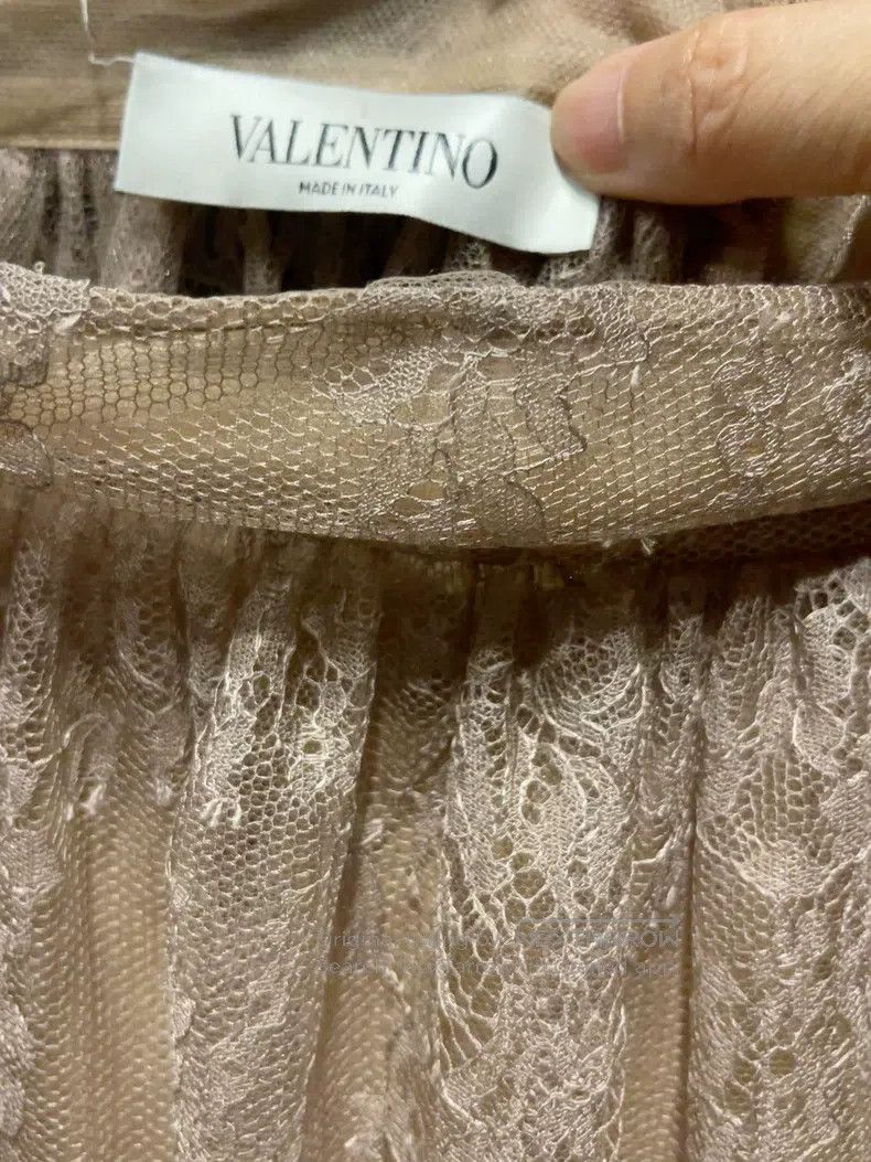 Valentino Valentino Light coffee lace gauze skirt Size S / US 4 / IT 40 - 4 Thumbnail