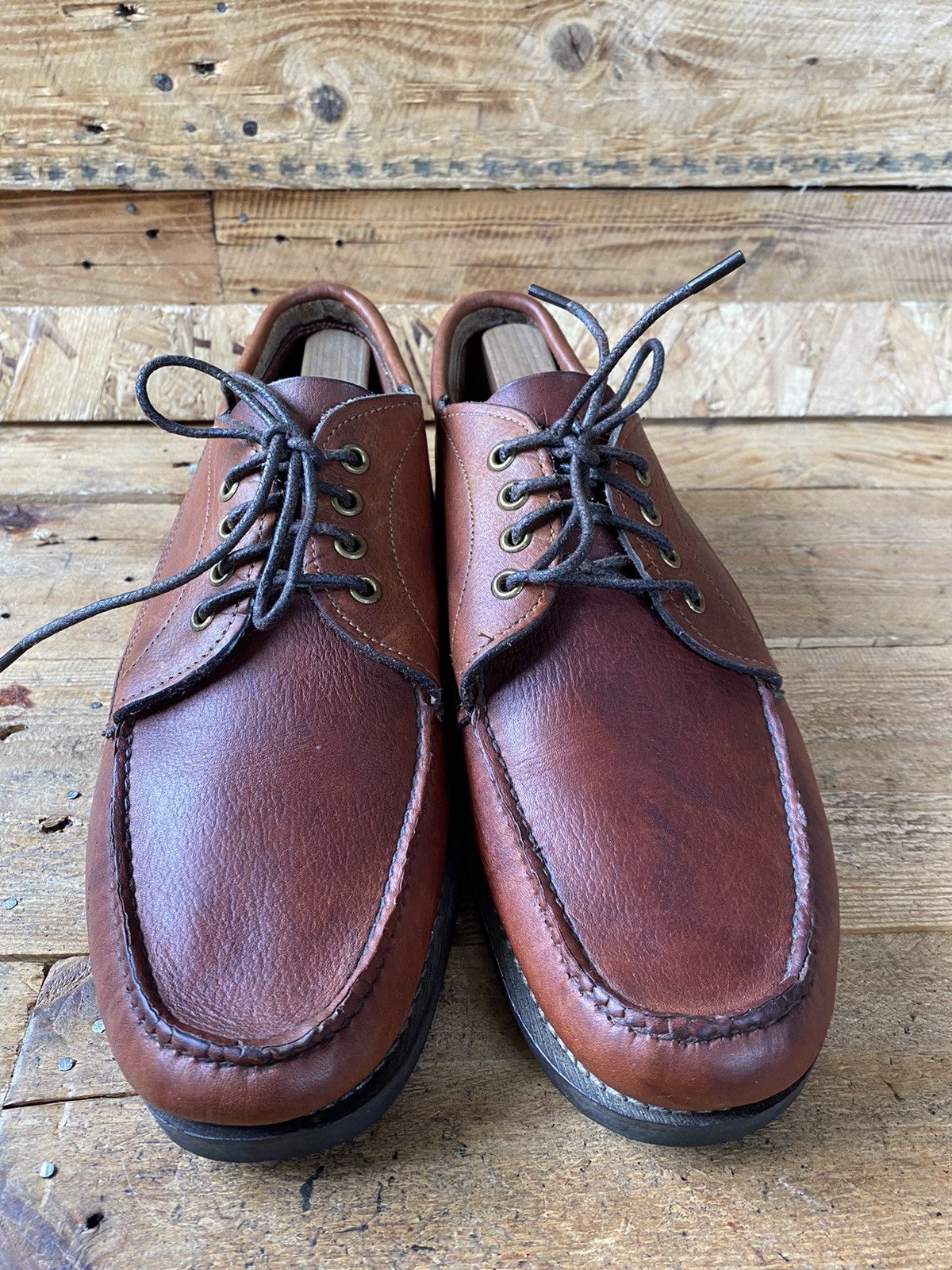 Orvis Orvis gokey brown, boat moccasin leather shoes sz 11.5EE Size US 11.5 / EU 44-45 - 1 Thumbnail