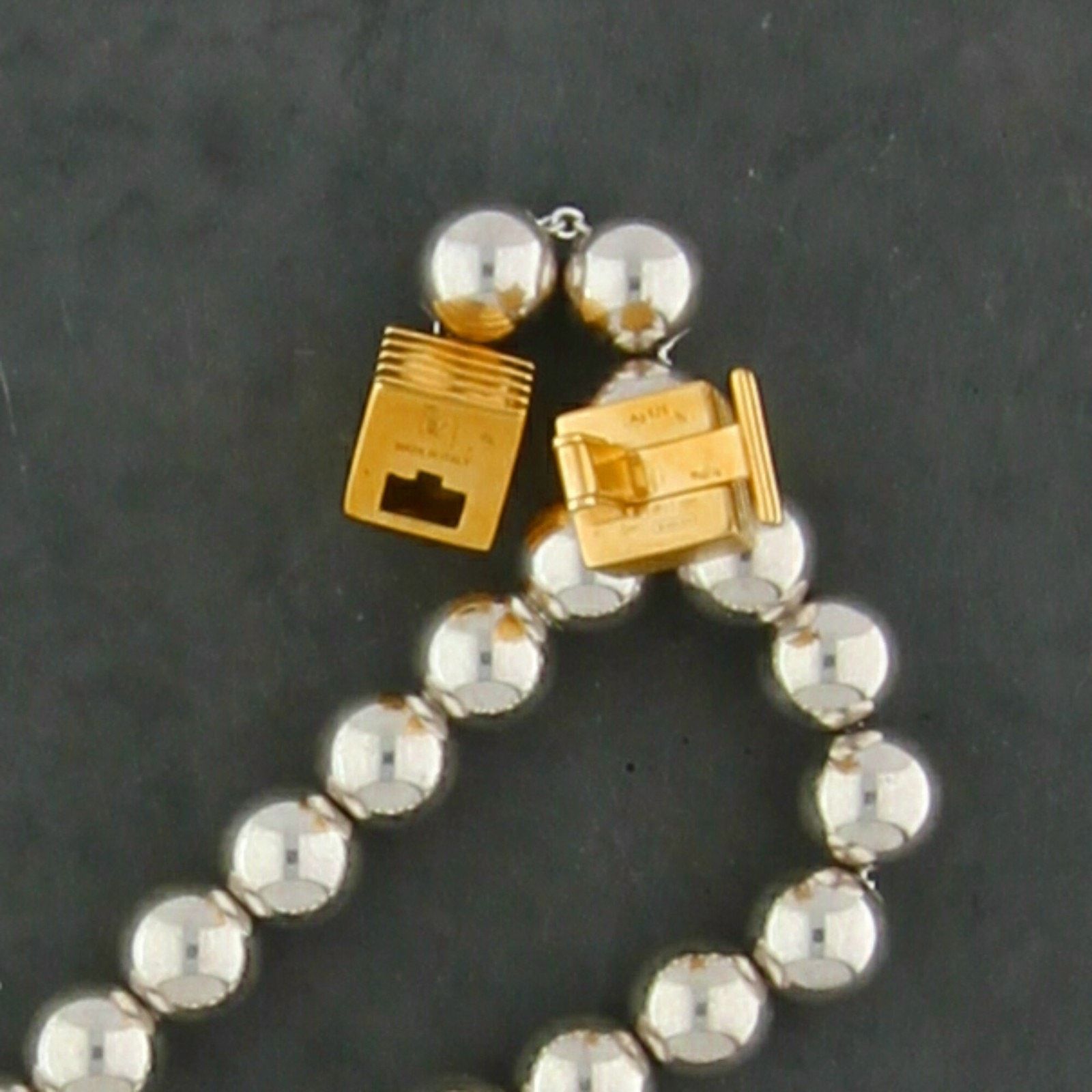 Sterling Silver ivi los angeles sterling silver kelly bead necklace 15.5in Size ONE SIZE - 3 Thumbnail