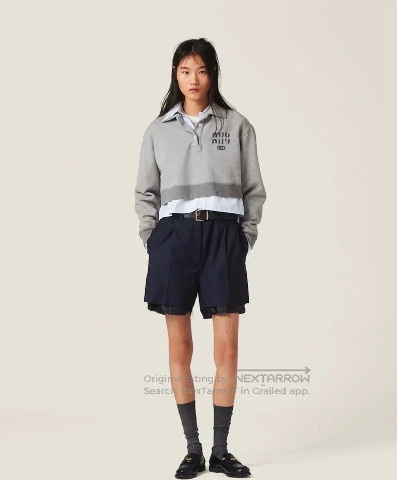 Miu Miu Miu Miu Size s Grey polo neck sweater Size S / US 4 / IT 40 - 6 Thumbnail