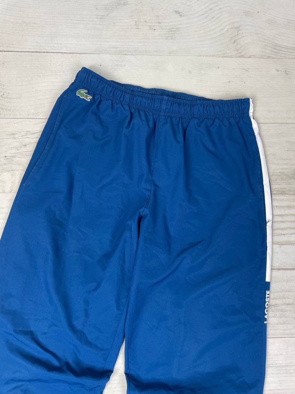 Lacoste Lacoste Nylon Track Pants Logo Striped Blue Y2K Size US 28 / EU 44 - 2 Thumbnail
