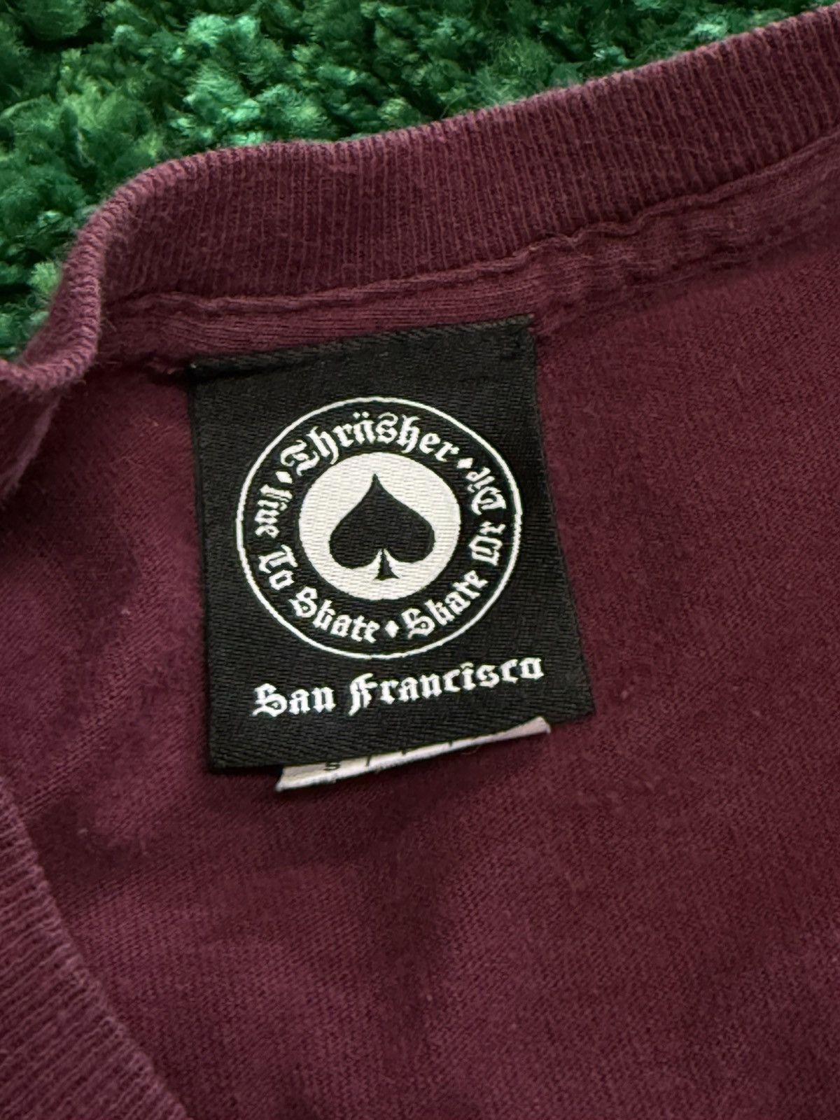 Thrasher Thrasher Classic Burgundy Logo Tee Small S Size US S / EU 44-46 / 1 - 4 Thumbnail