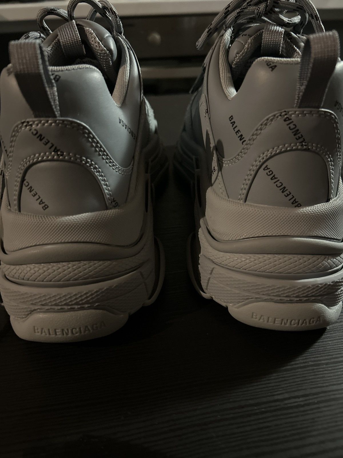 Balenciaga Balenciaga all over logo triple s grey Size US 10 / EU 43 - 4 Thumbnail
