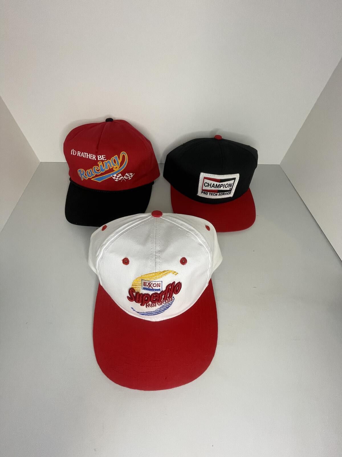 Other Set of 3 Vintage Racing Truck Hat Cap lot Size ONE SIZE - 1 Thumbnail