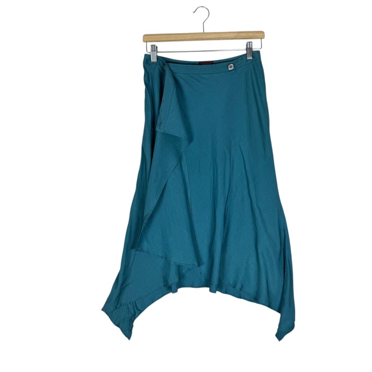 Romeo Gigli ☀️ROMEO GIGLI SILK ASYMMETRIC MAXI SKIRTS Size 29" - 7 Thumbnail