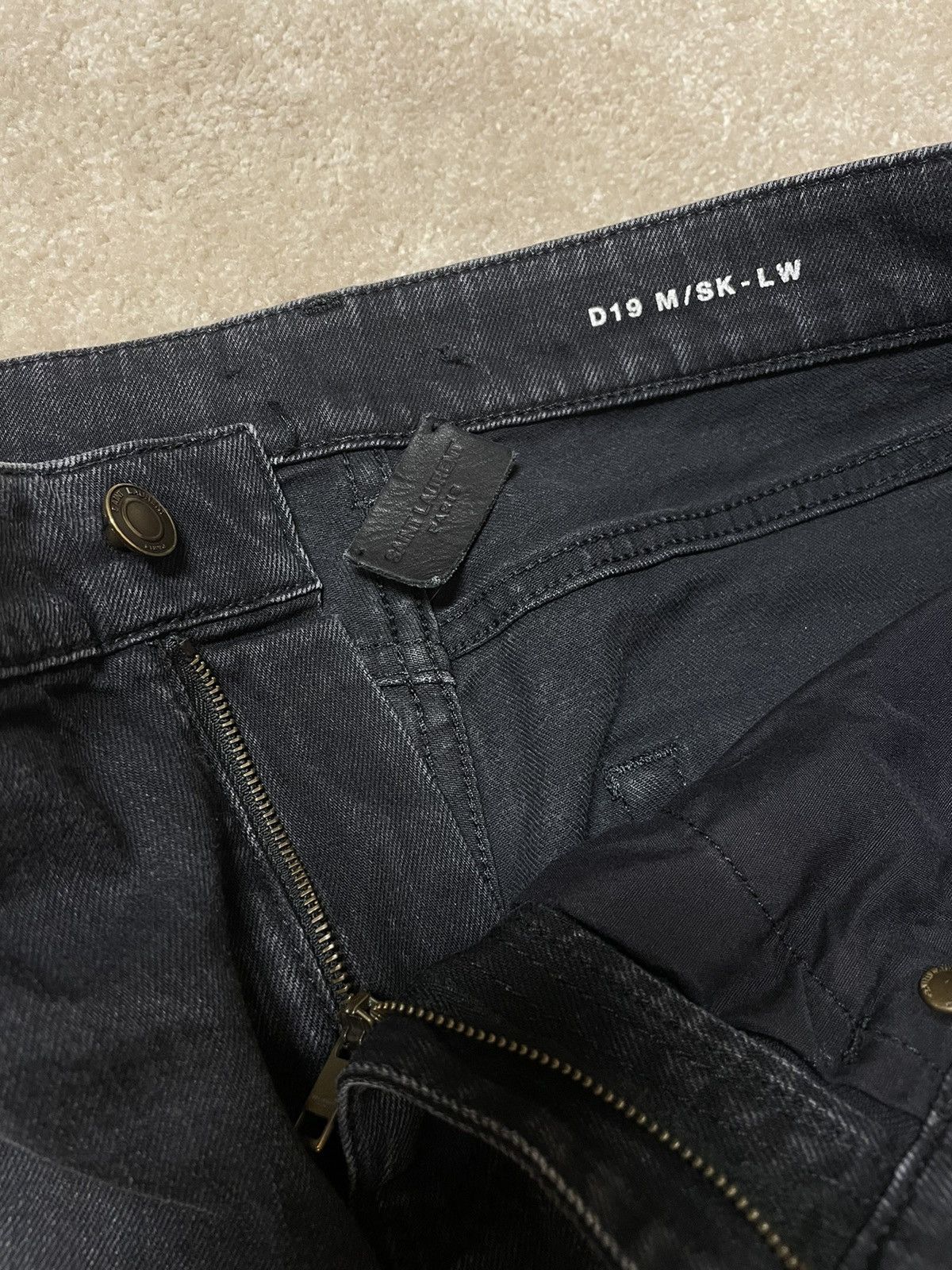 Saint Laurent Paris Saint Laurent Dark Grey Skinny Jeans Size US 31 - 6 Thumbnail