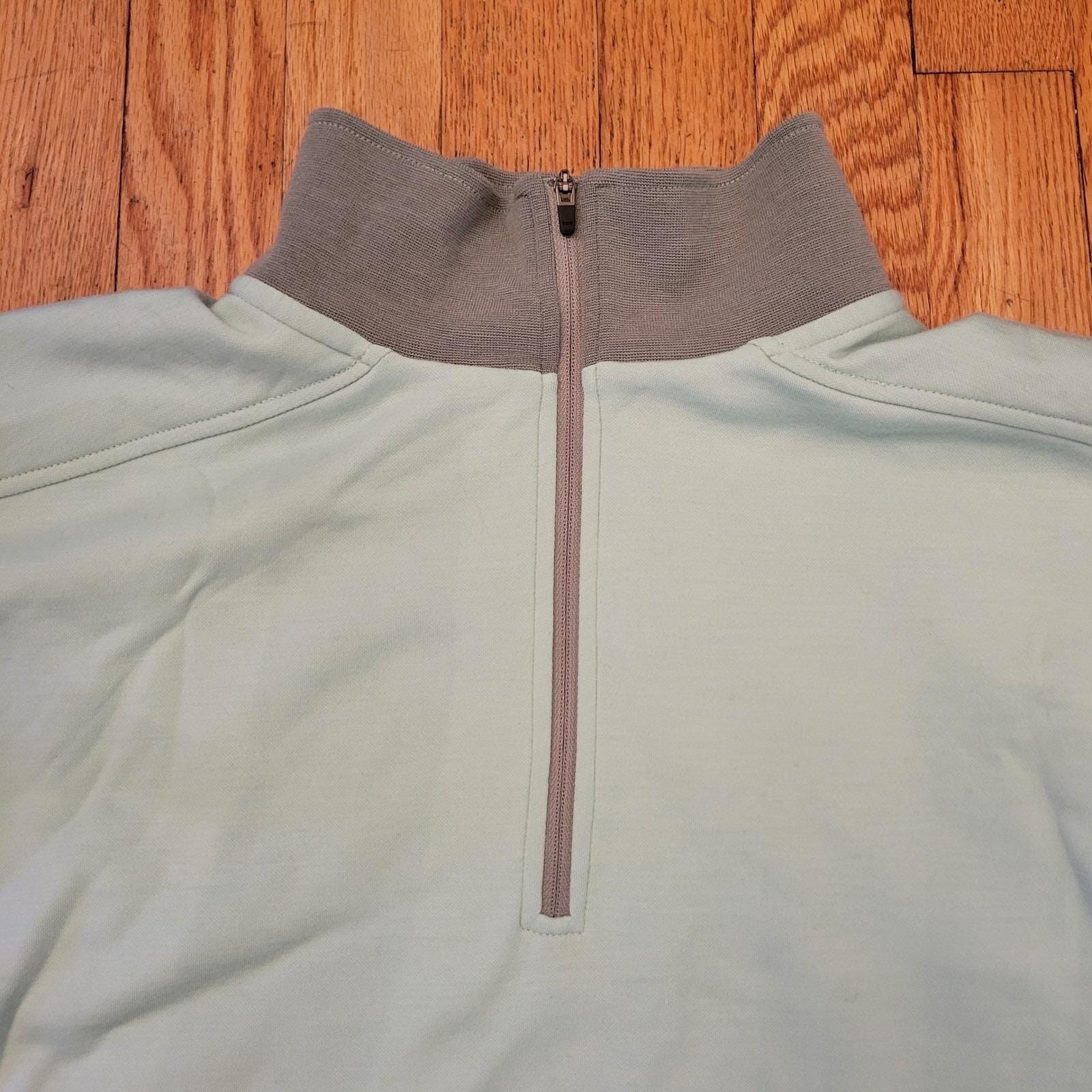 Other WOOLX Merino Wool Quarter Zip Sweatshirt Mint Green M CHLOE Size M / US 6-8 / IT 42-44 - 5 Thumbnail