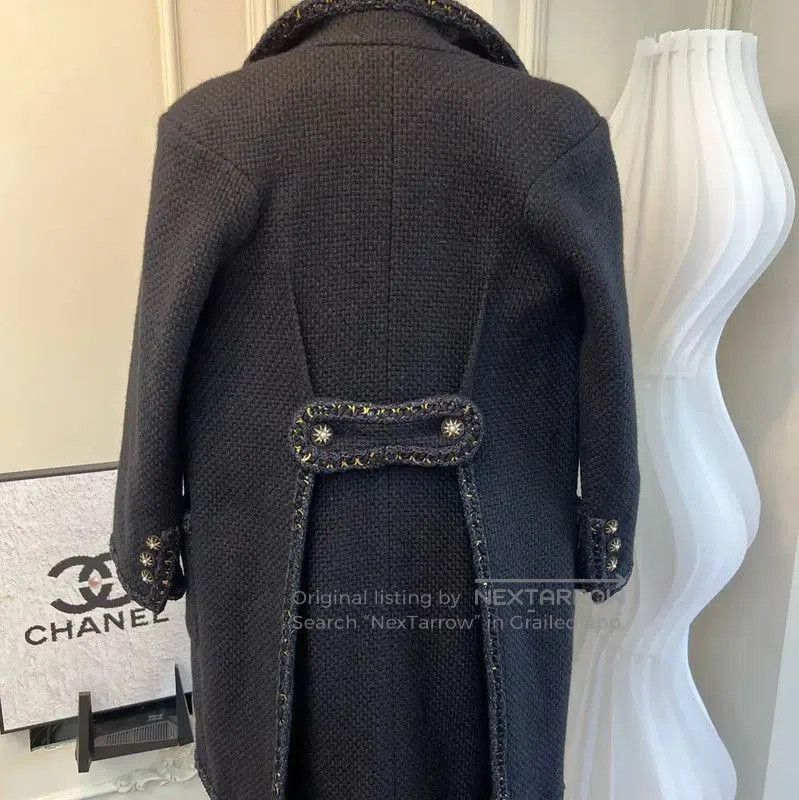 Chanel Chanel Black Alpaca Wool Women's Coat . Size M / US 6-8 / IT 42-44 - 6 Thumbnail