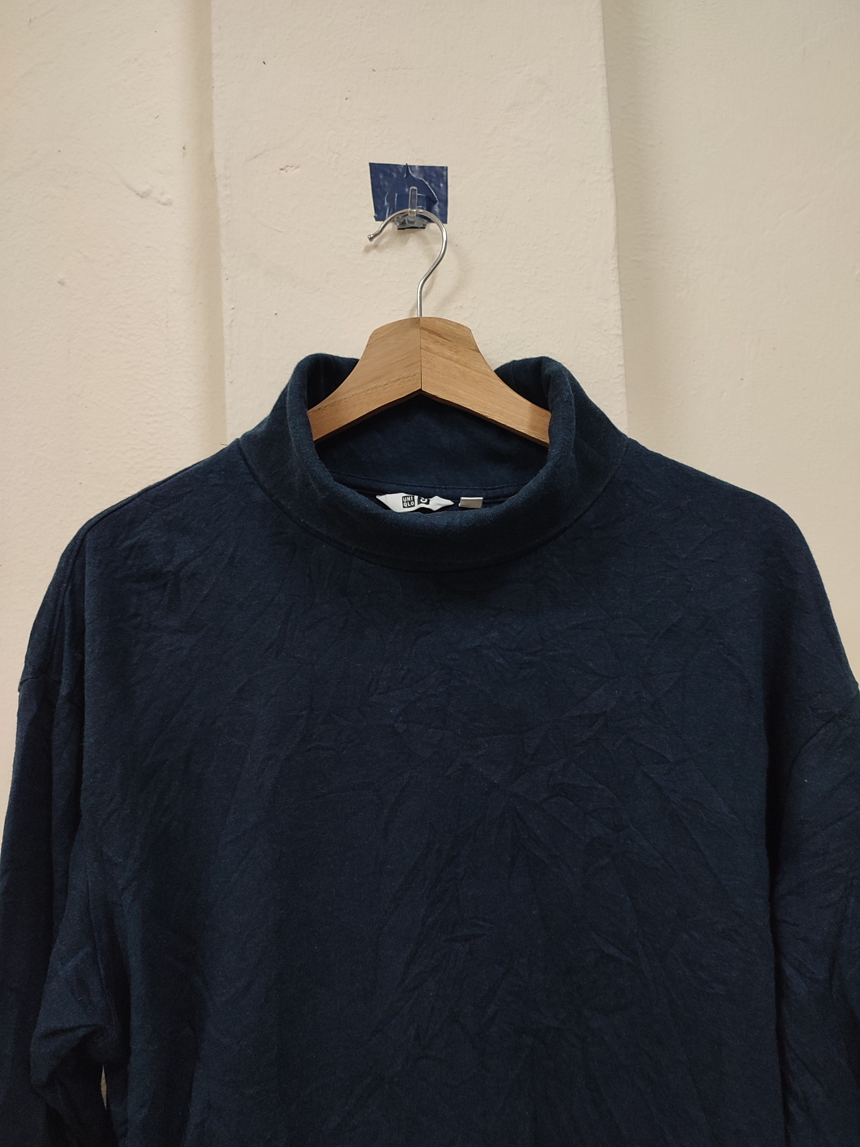 Designer × Undercover × Vintage Vintage Undercover Turtleneck Long Sleeve Dark Blue Size US XL / EU 56 / 4 - 2 Thumbnail