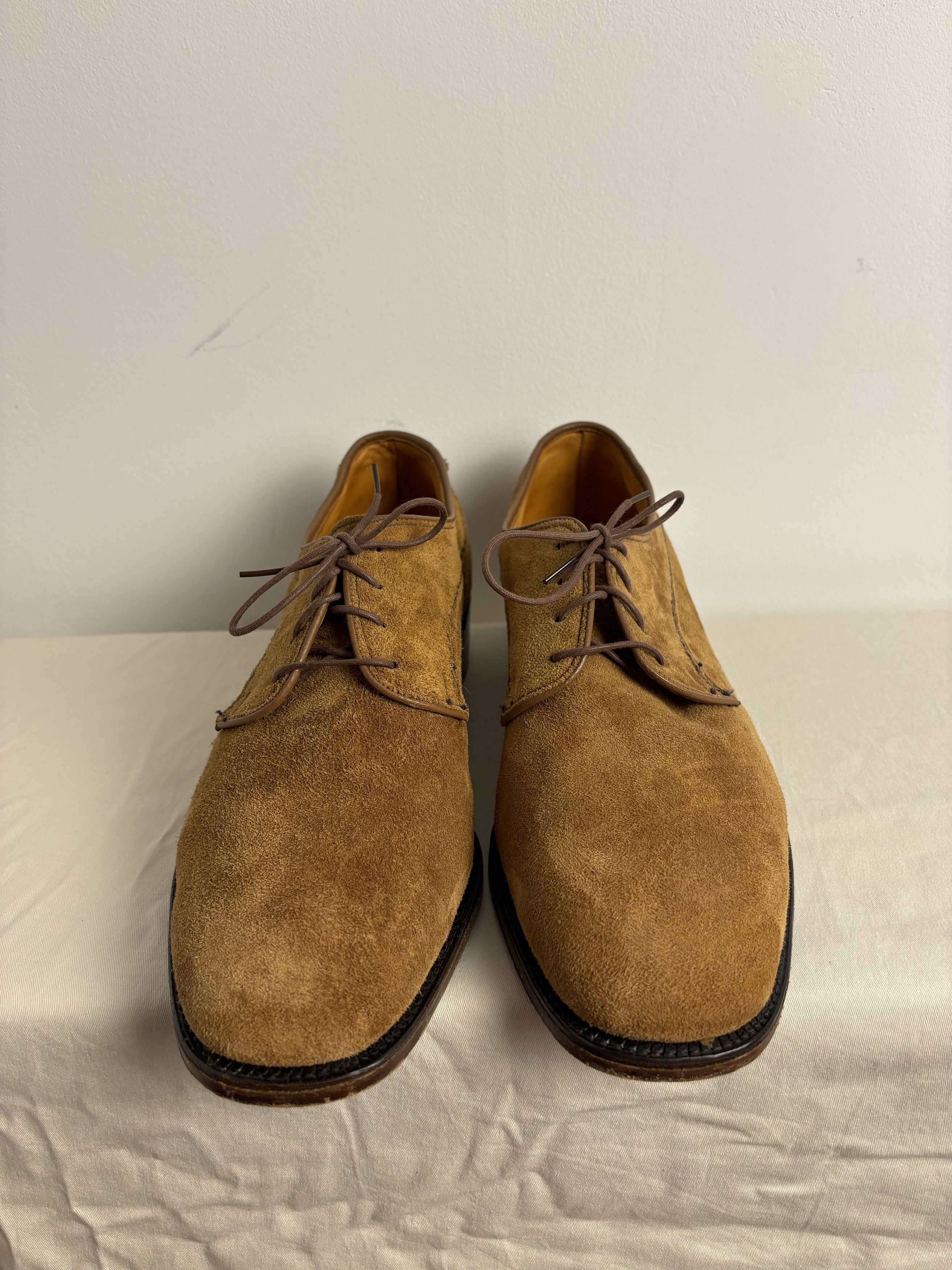 Other Vintage 80s Loake Super Victor Truro Guidi Style Suede Shoes Size US 10 / EU 43 - 3 Thumbnail
