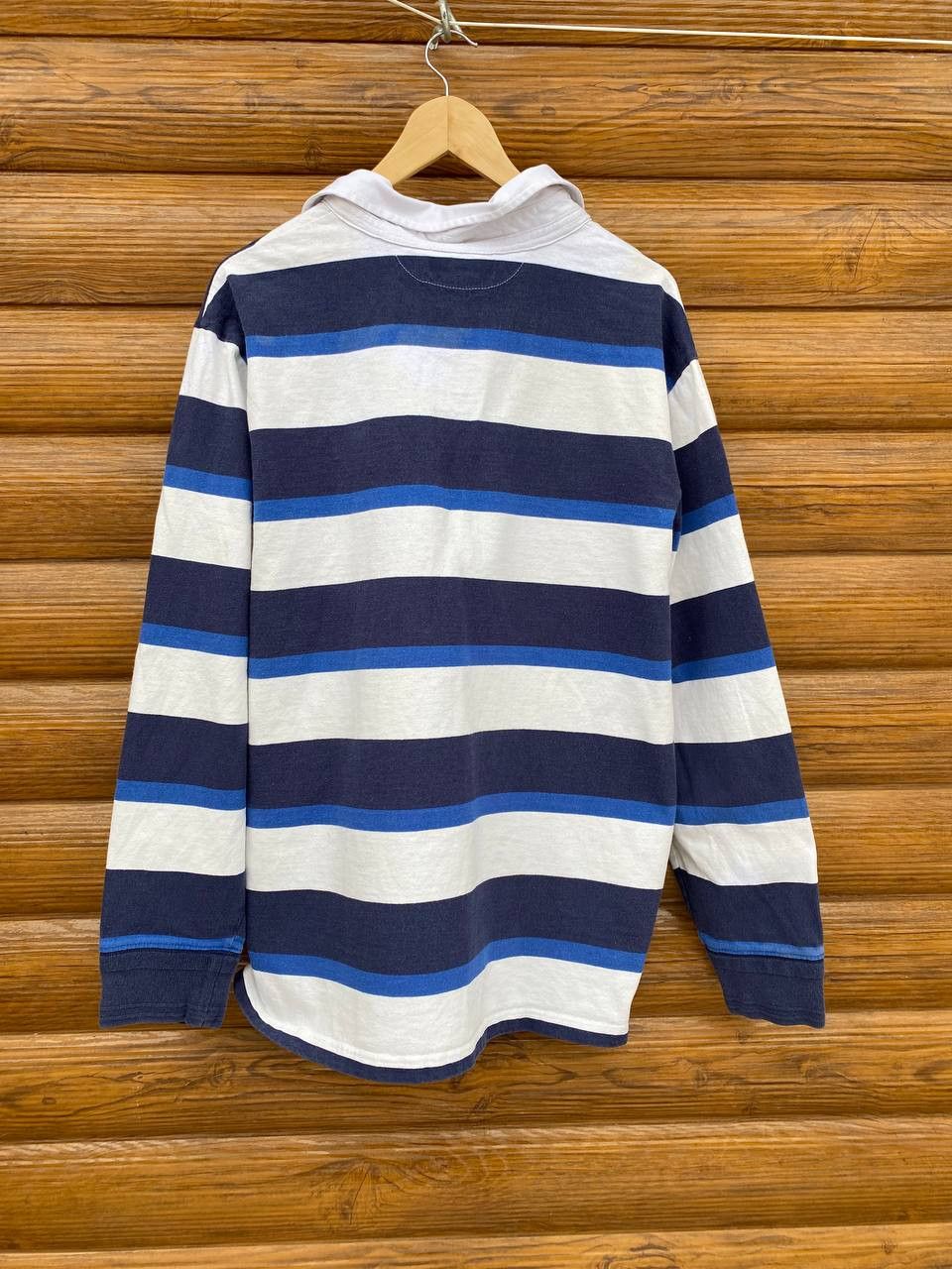 Polo Ralph Lauren × Ralph Lauren × Vintage Polo Ralph Lauren vintage striped rugby polo shirt Size US XL / EU 56 / 4 - 2 Thumbnail