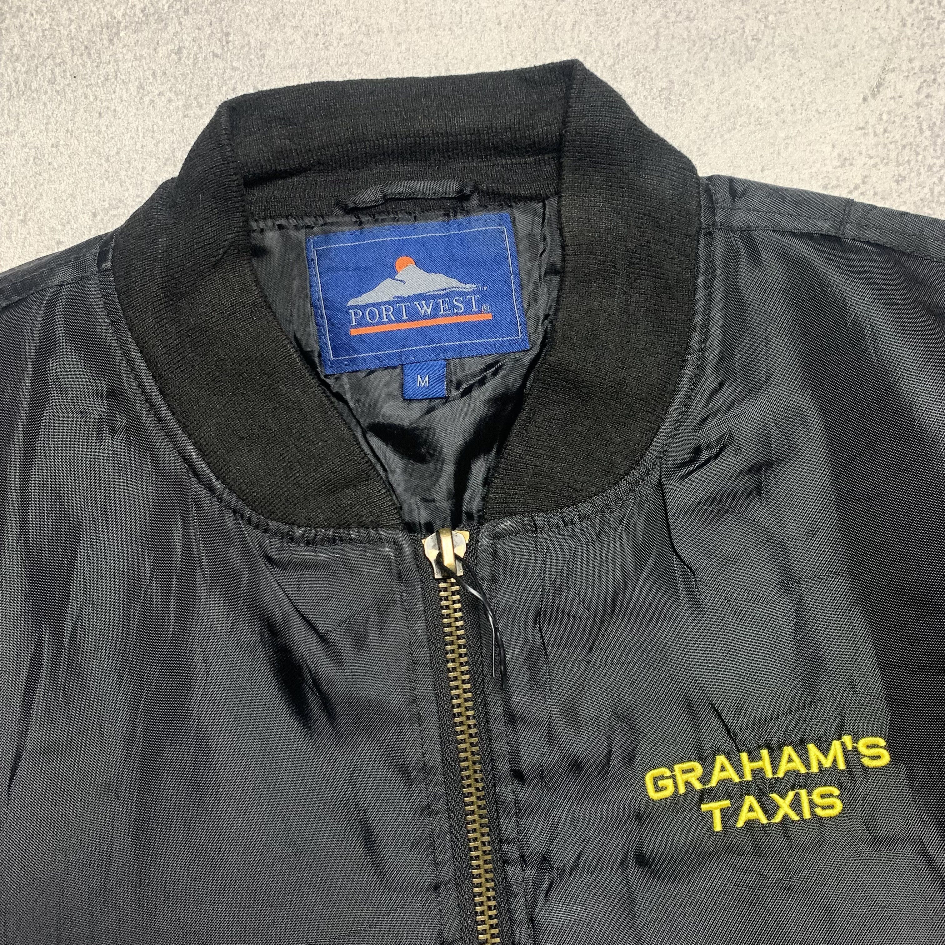 Vintage Vintage 90s Graham's Taxi Bomber Jacket Size US M / EU 48-50 / 2 - 5 Thumbnail