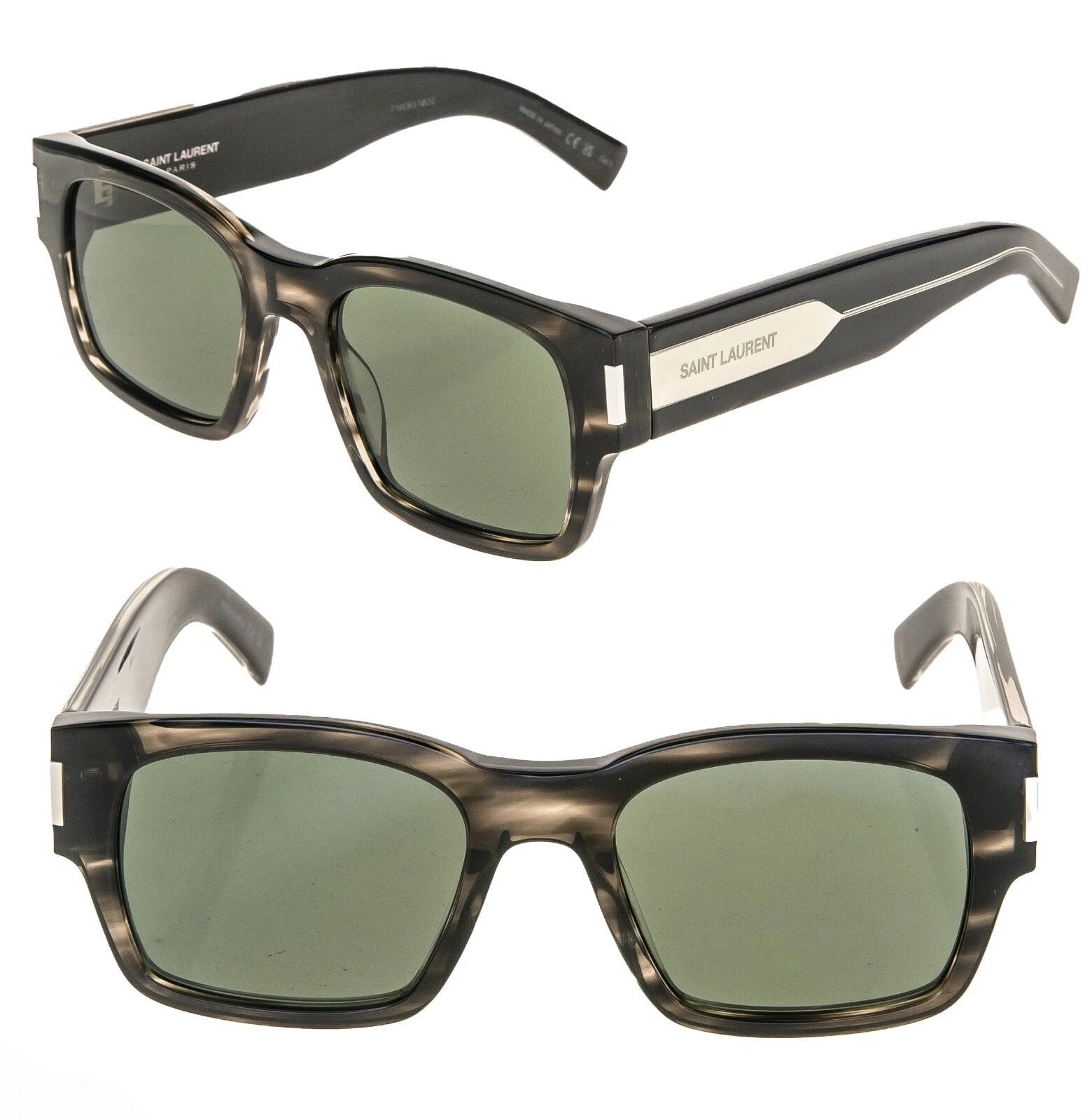 Yves Saint Laurent SAINT LAURENT Naked Wirecore 617 YSL SL617 004 Gray Sunglass Size ONE SIZE - 1 Thumbnail