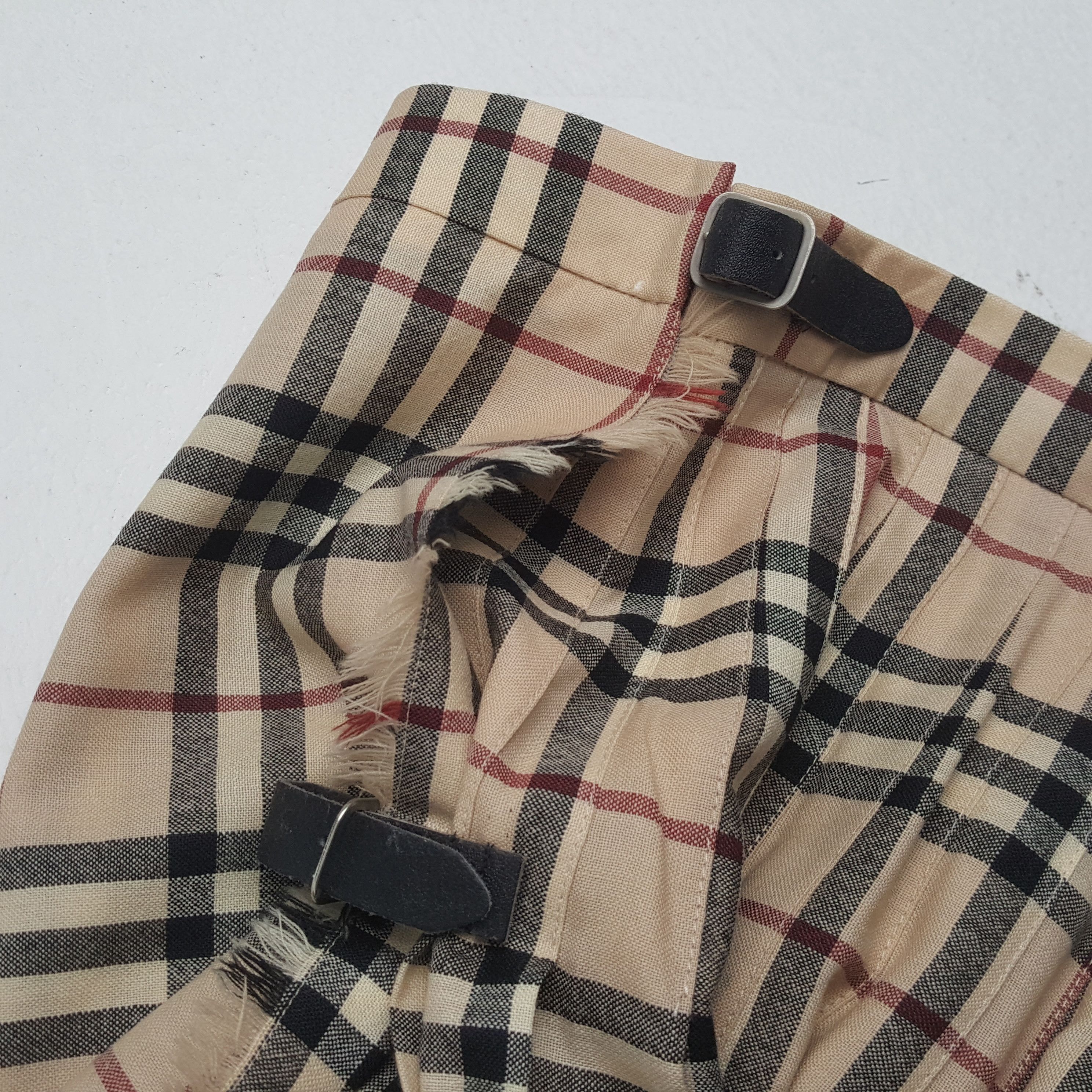 Burberry × Vintage Vintage BURBERRY LONDON Nova Check Design Skirt Size 22" - 6 Thumbnail