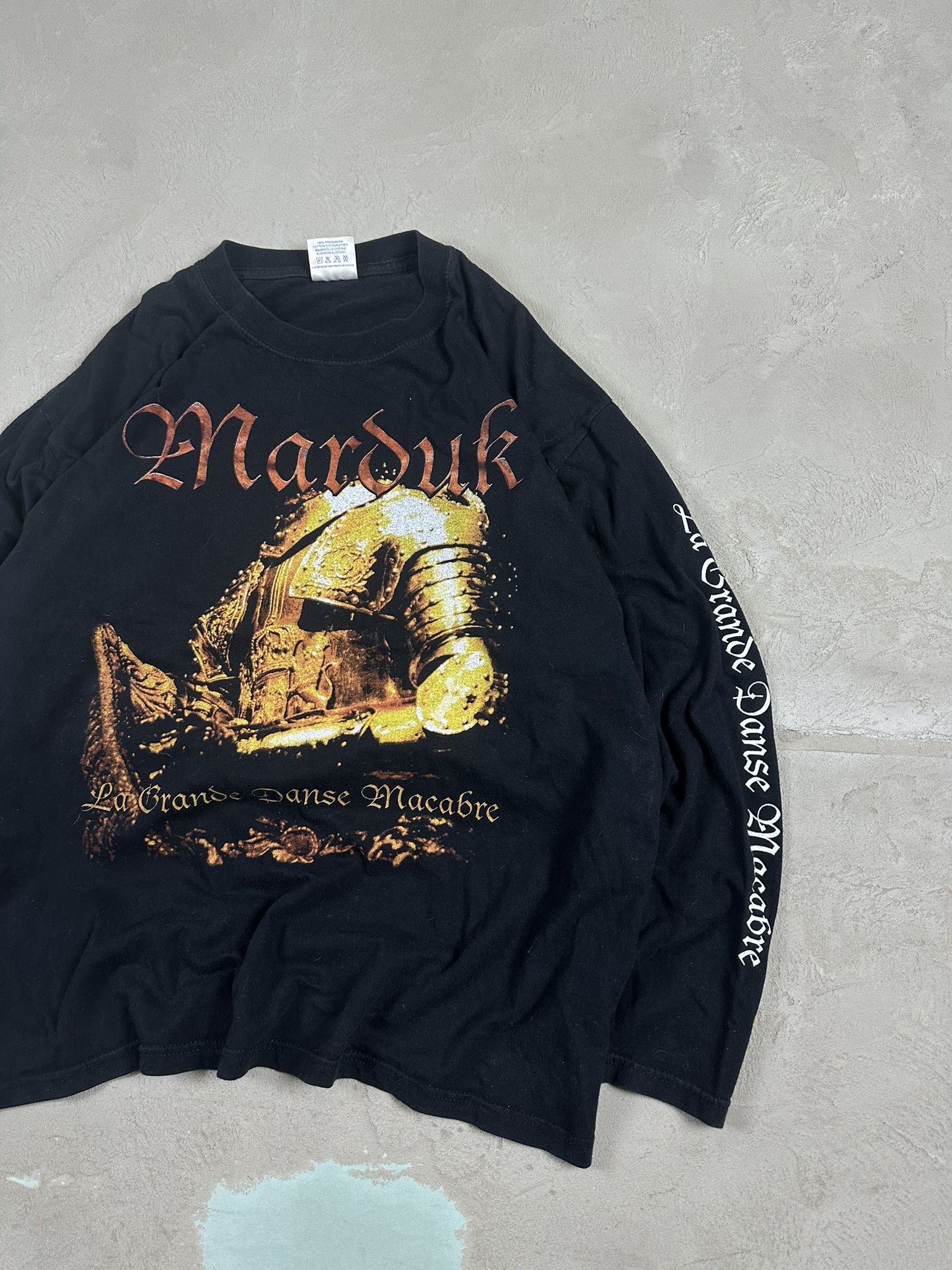 Band Tees Rare 2000s Marduk Danse Macabre Black Metal Longsleeve Size US XL / EU 56 / 4 - 5 Thumbnail