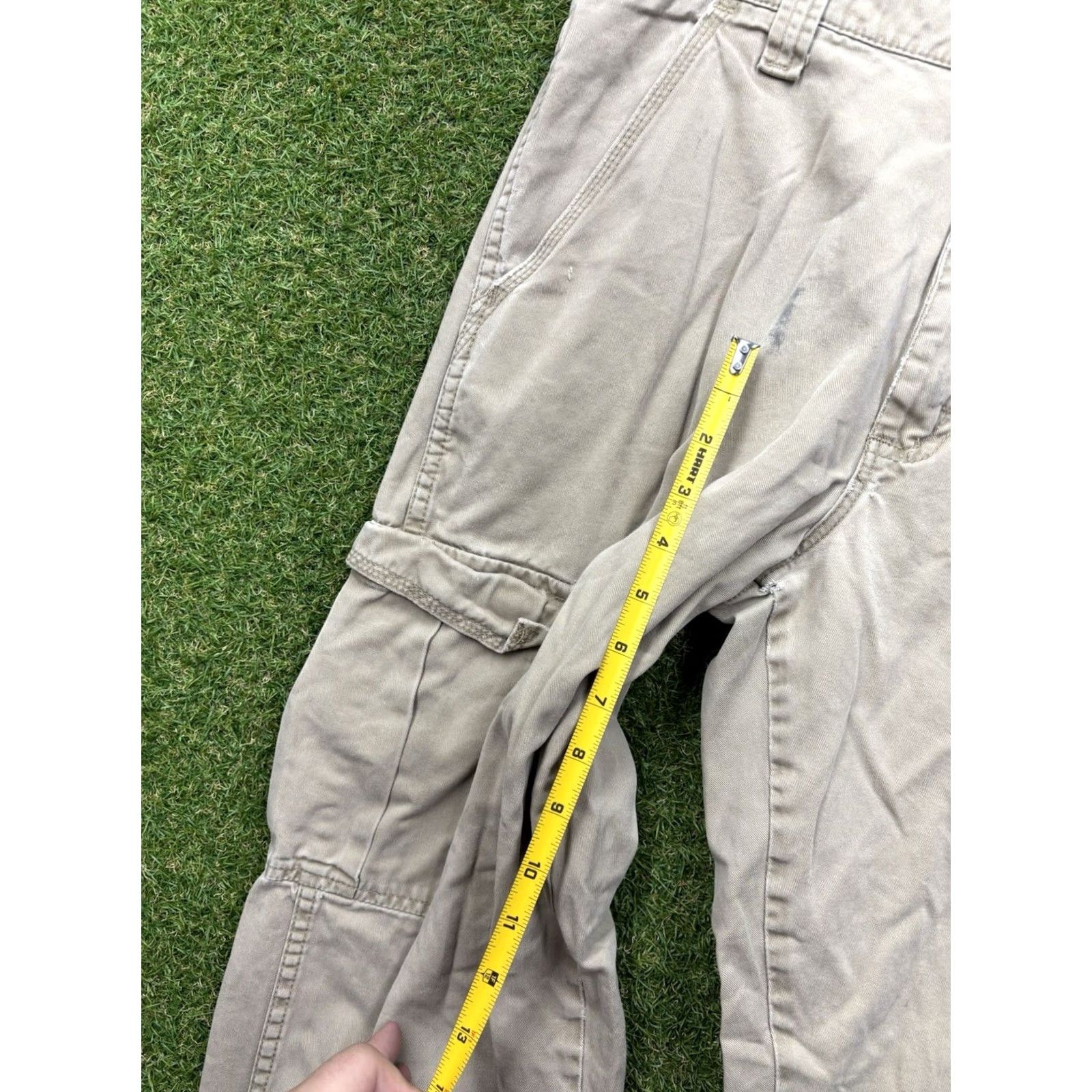 Wrangler Wrangler Cargo Pants Mens 32x32 Khaki Brown 70LEWGR Workwear Canvas Straight Pants Mens Khaki Cargo 32x32 Wrangler Size US 32 / EU 48 - 5 Thumbnail