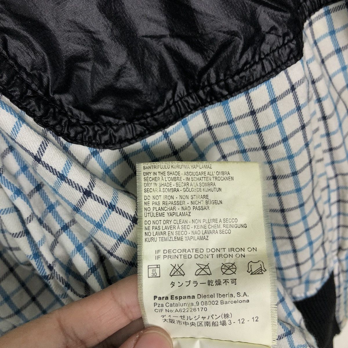 Diesel 🔥Vintage Bomber Jacket Diesel Tartan Desing Lining Biker Size US M / EU 48-50 / 2 - 18 Thumbnail