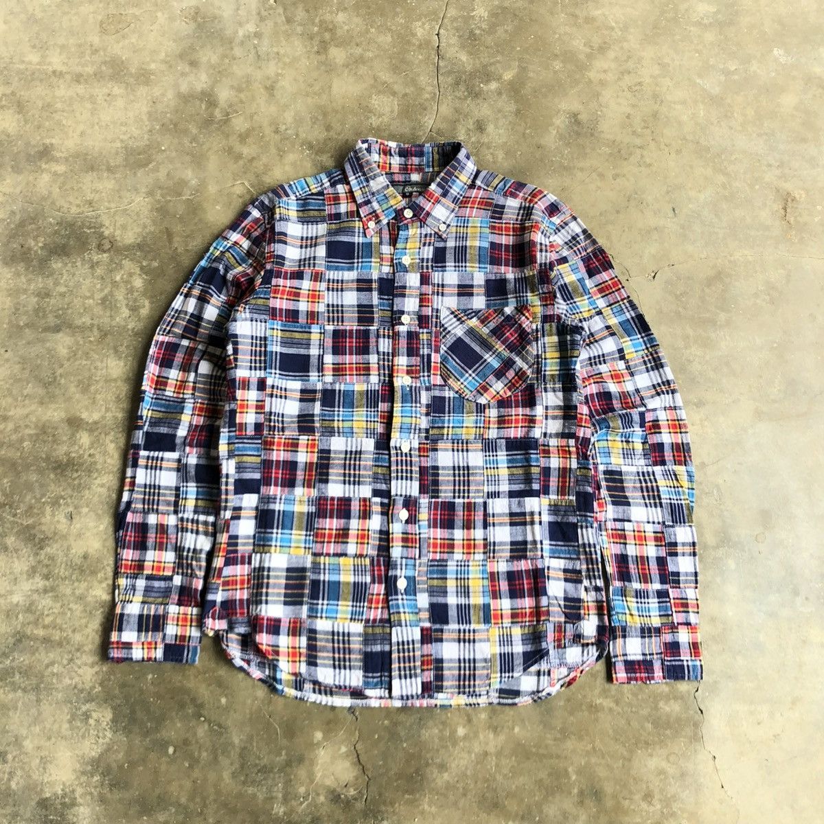 Sugar Cane 2000s Onboard Patchwork Madrass Shirt Japanese Kapital Style Size US S / EU 44-46 / 1 - 1 Thumbnail