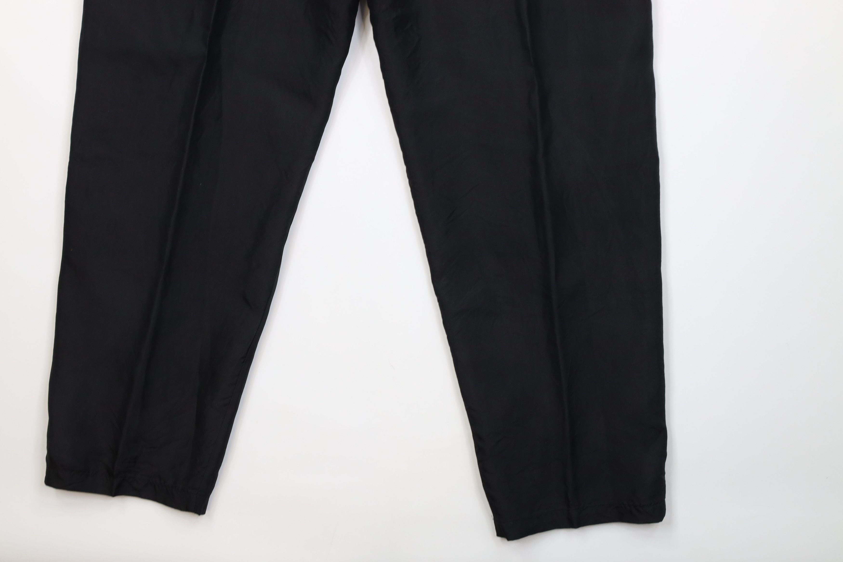 Vintage Vintage 90s Streetwear Blank Silk Wide Leg Pants Black Size 28" / US 6 / IT 42 - 14 Thumbnail