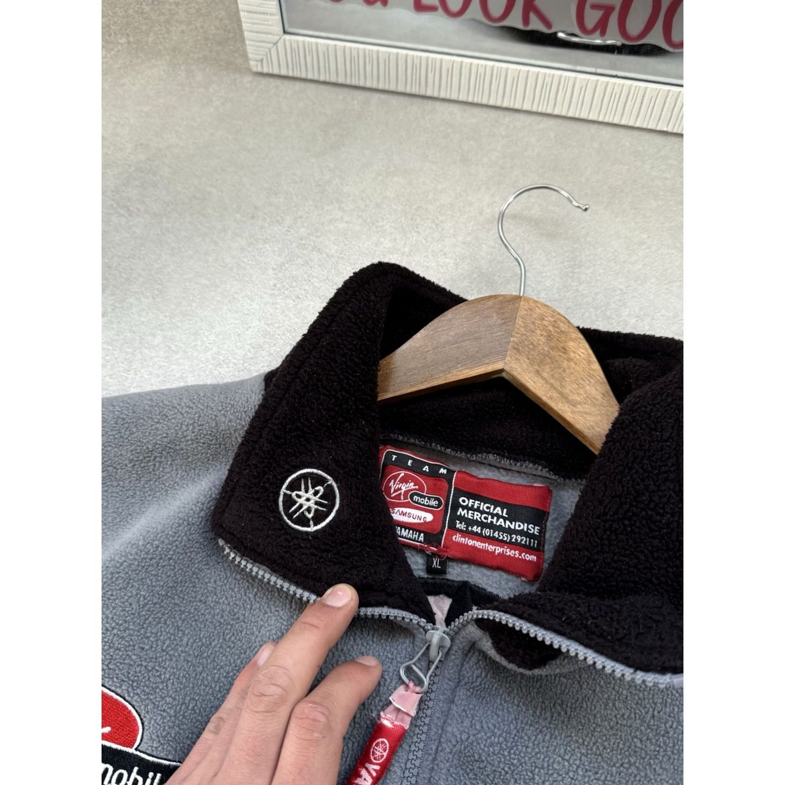 Yamaha YAMAHA VINTAGE RACING FLEECE FULL ZIP MEN’S JACKET XL Gray Motorized 90s Motored Yamaha Fleece Ful Zip Embroidered Logo Zipper MotoRIDING Racing Size US XL / EU 56 / 4 - 7 Thumbnail