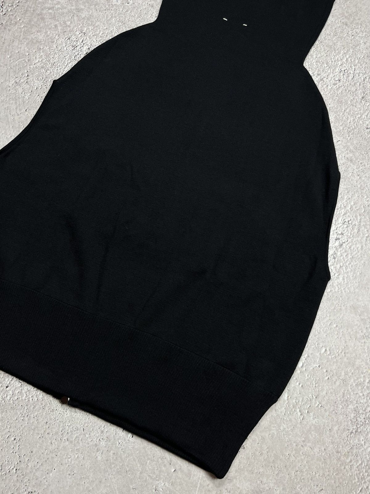 Other Stagni47 Black Wool Zip Up Knit Vest Made in Italy Size ONE SIZE - 15 Thumbnail