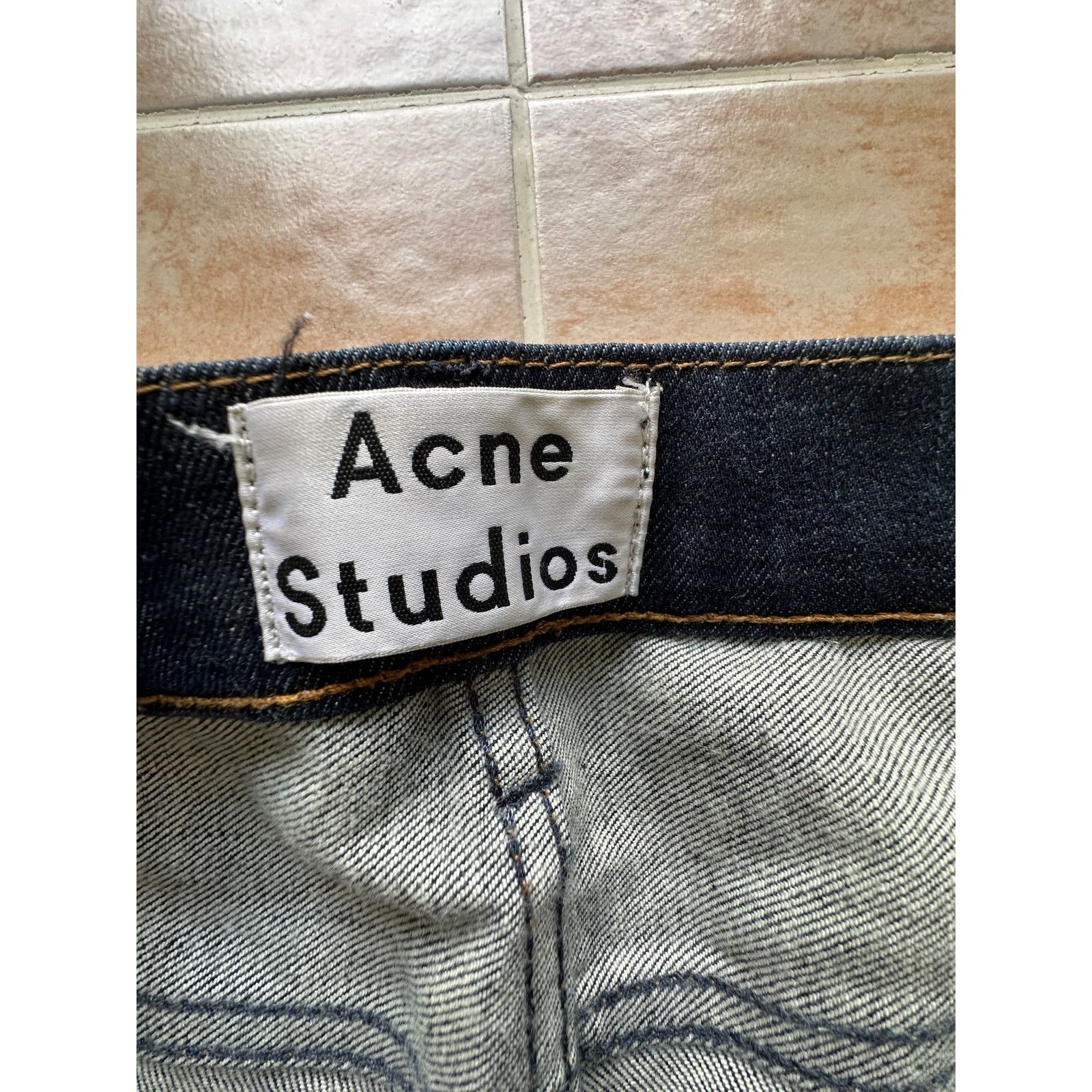 Acne Studios Acne Studios Ace Raw Gothic Jeans Men 31x28 open leg cut off Size US 31 - 5 Thumbnail