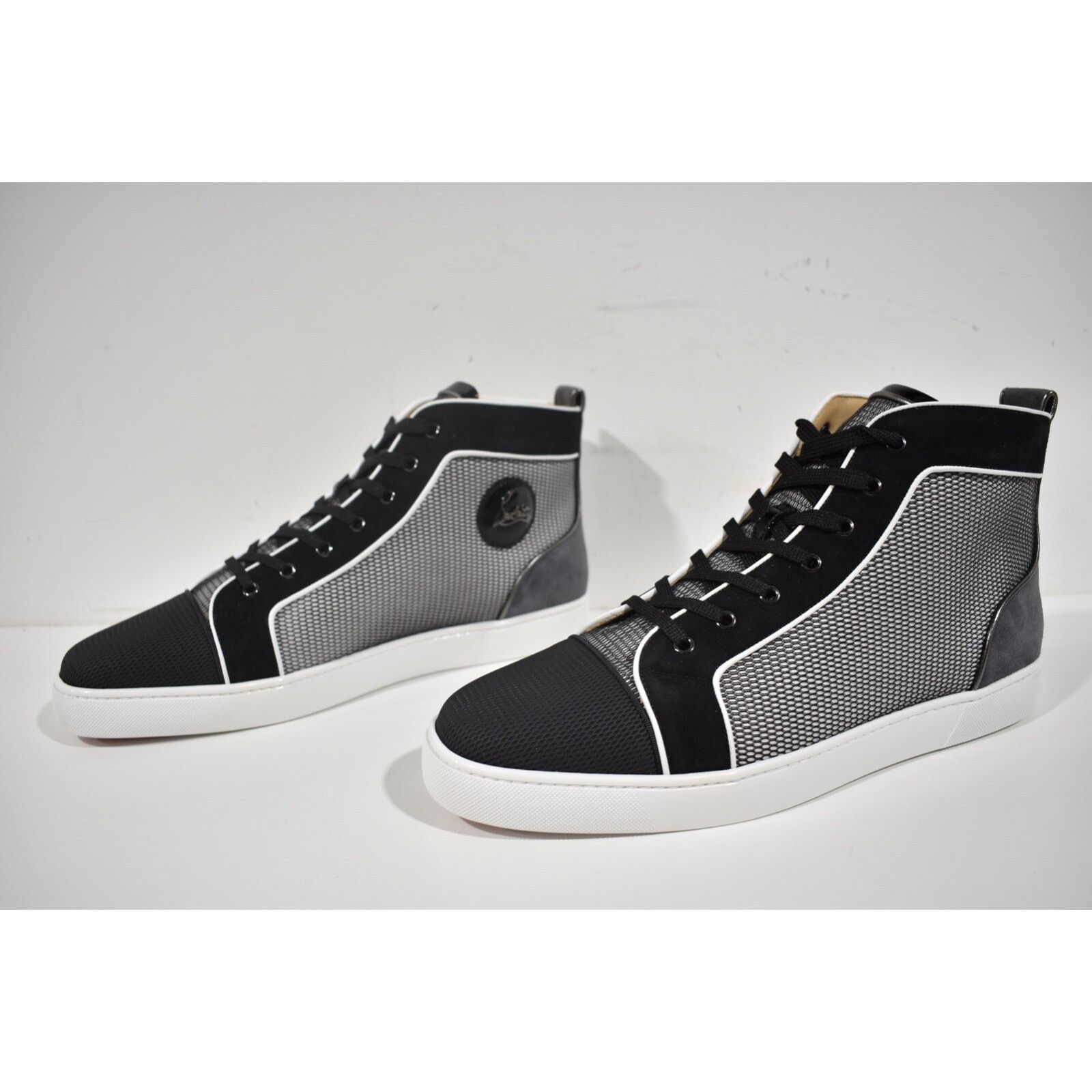 Christian Louboutin Christian Louboutin Louis Orlato Flat Black Grey White Size US 15 / EU 48 - 11 Thumbnail