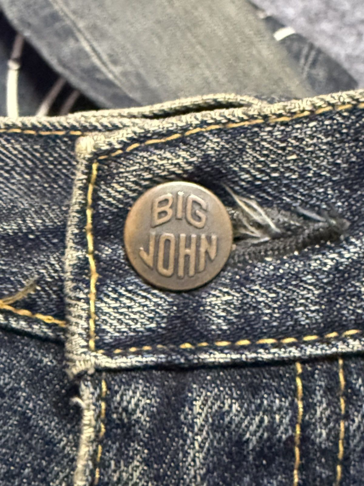 Big John × Edwin × Japanese Brand 90s Big John Studded Gemstone Tribal Flame Mud Wash Jeans Size US 30 / EU 46 - 21 Thumbnail