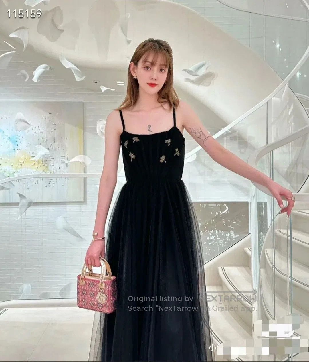 Dior Dior 2024 Dragonfly Studded Evening Gown. Size XXS / US 00 / IT 34 - 8 Thumbnail