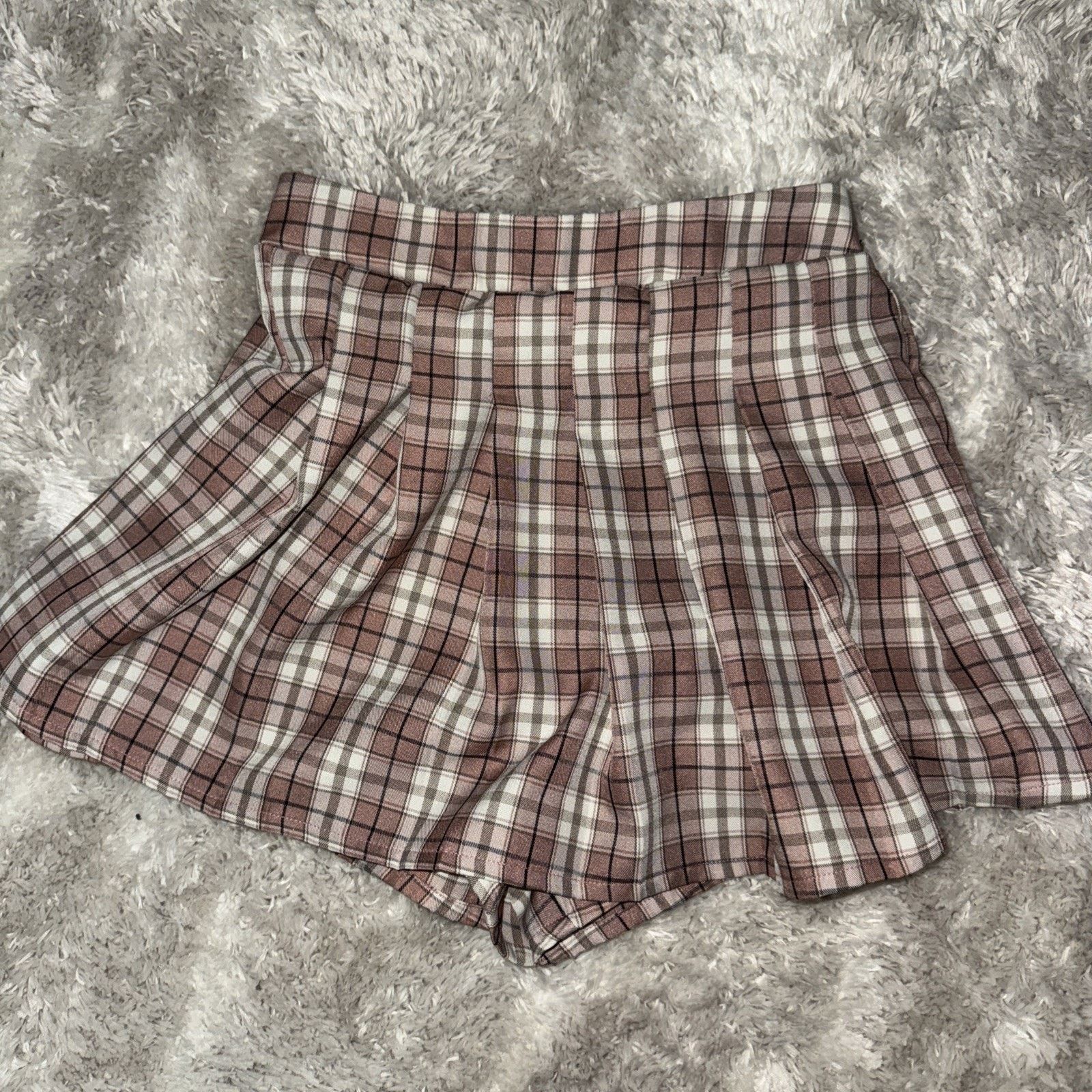 Japanese Brand × Vintage Blāshe Women’s Plaid Mini Skirt Pink Small Size 28" / US 6 / IT 42 - 1 Thumbnail