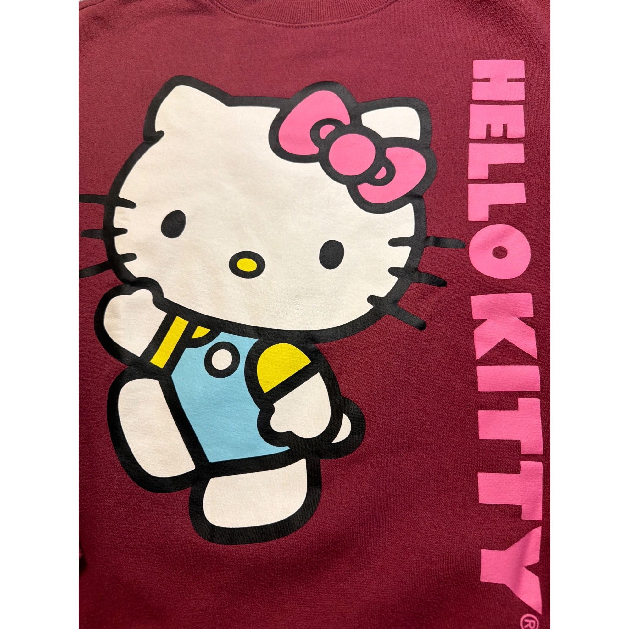 Other Hello Kitty Maroon Graphic Sweatshirt Sanrio Hybrid Apparel Size XS / US 0-2 / IT 36-38 - 2 Thumbnail