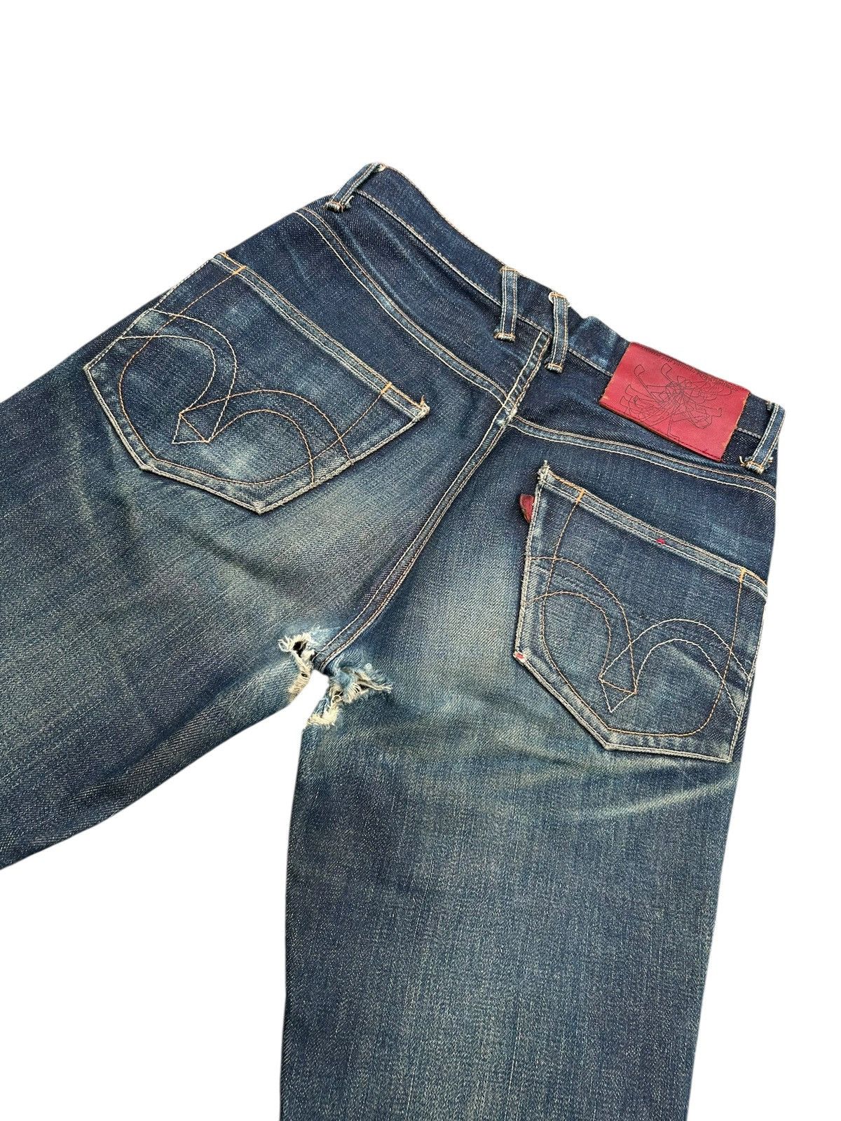 Yuji Yamada Yuji Yamada Flare Distressed Japanese Denim Jeans Size US 28 / EU 44 - 14 Thumbnail