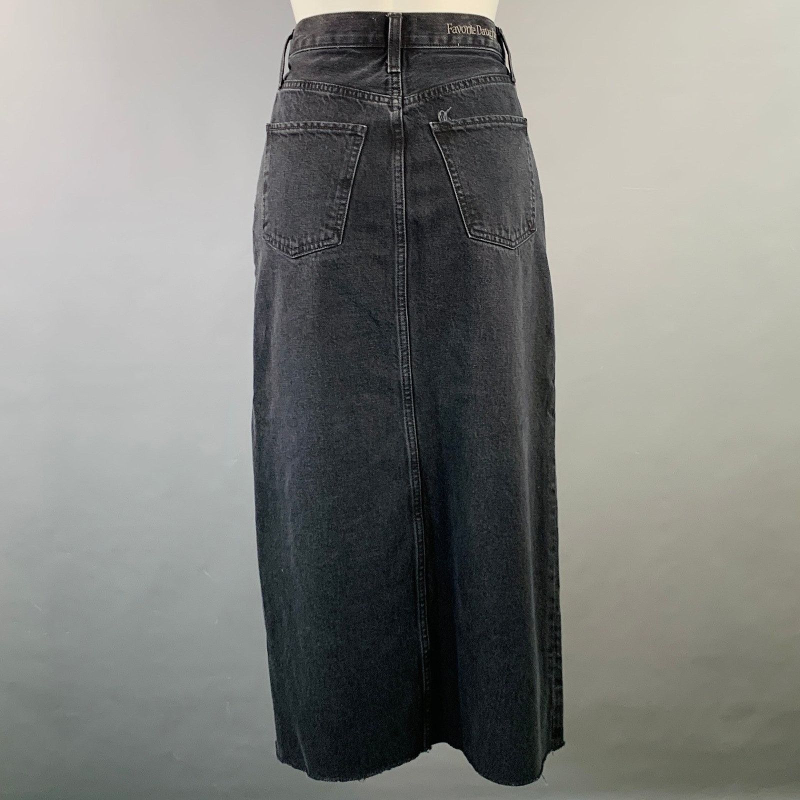 Other FAVORITE DAUGHTER The Sadie Black Denim Twill Button Fly Size 25" / US 0 / IT 36 - 2 Thumbnail
