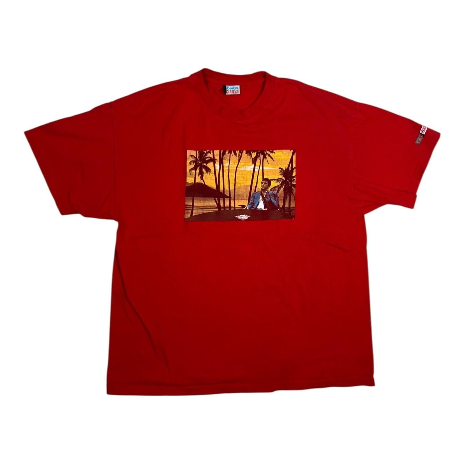 Cookies Scarface x Cookies T-Shirt Mens XL Tony Montana Red Sunset R Size US XL / EU 56 / 4 - 1 Thumbnail