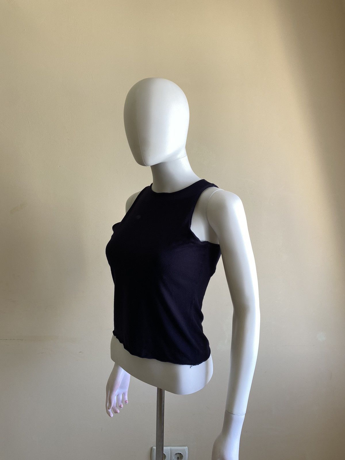 Sarah Pacini Sarah Pacini Womens Dark Blue Sleeveless Top Size 3 Size S / US 4 / IT 40 - 4 Thumbnail