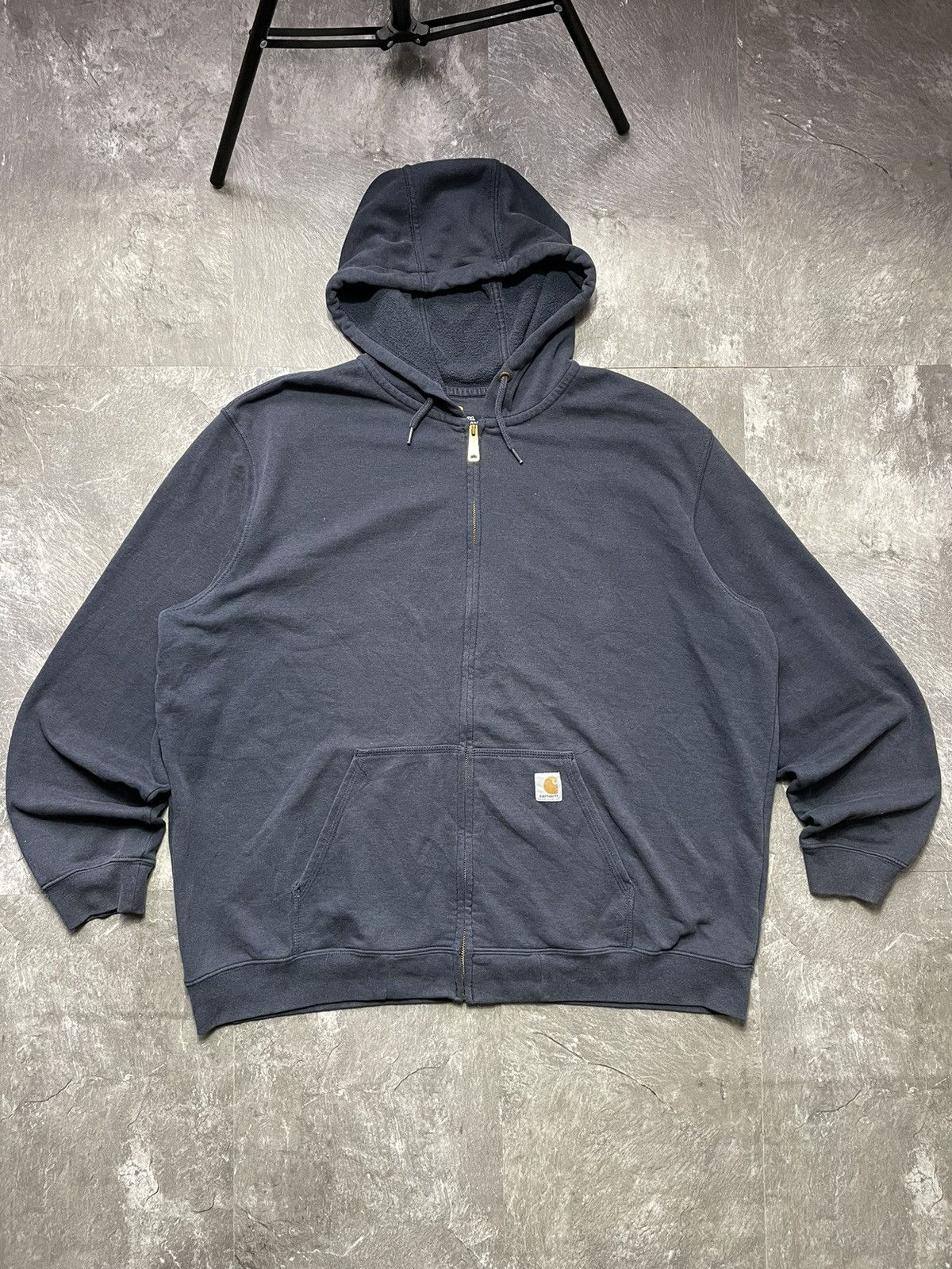 Carhartt Crazy Vintage Y2K Carhartt Zip Hoodie Oversize Baggy Faded Size US XXL / EU 58 / 5 - 1 Thumbnail