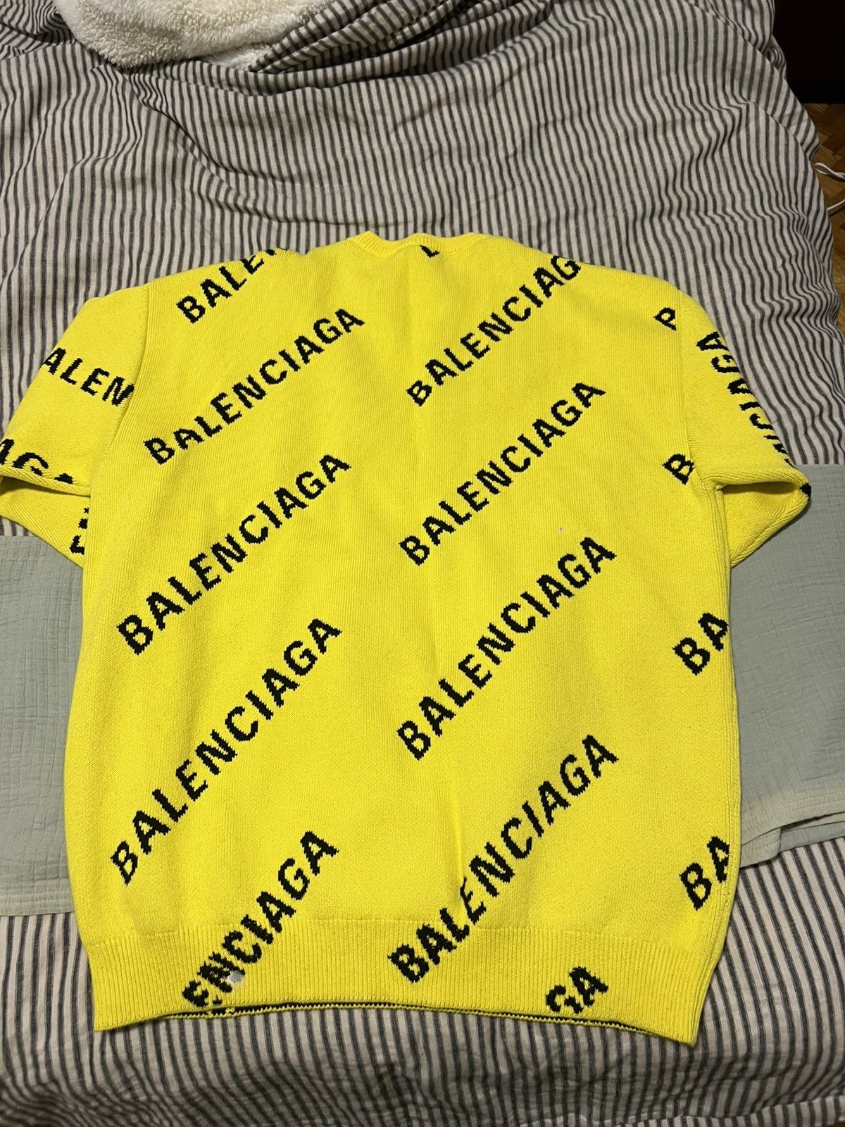 Balenciaga Balenciage Logo Intarsia Oversize Crewneck sweater Size M / US 6-8 / IT 42-44 - 3 Thumbnail