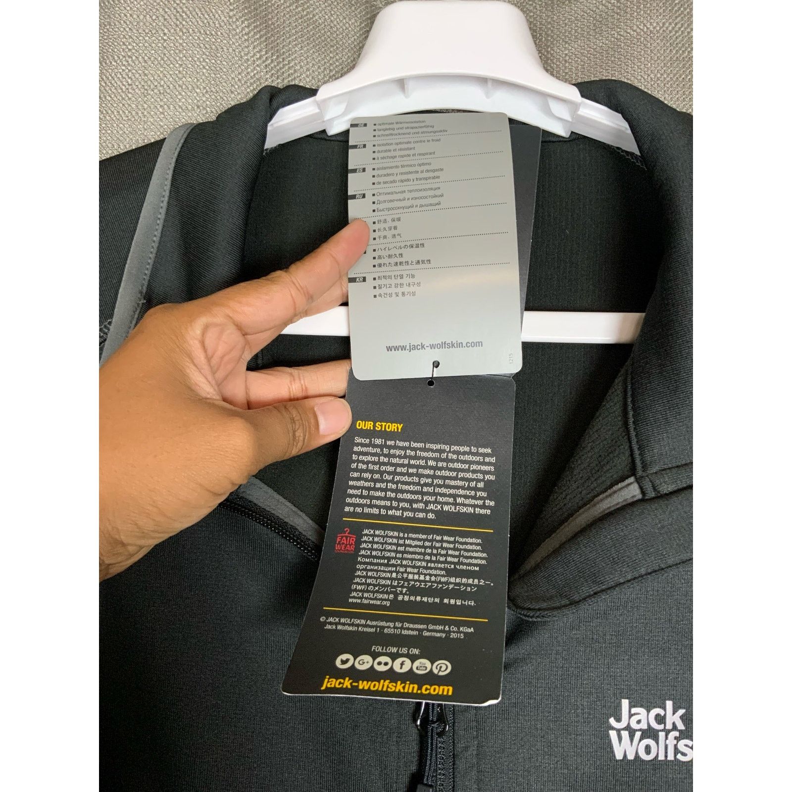 Jack Wolfskin Jack Wolfskin 1704611 Men’s High Mountain Trail Jacket XXXL Size US XXL / EU 58 / 5 - 9 Thumbnail