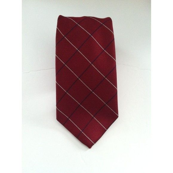 Brooks Brothers BROOKS BROTHERS MENS NEW DARK RED 100%SILK TIE WIDTH: 3 5/8" Size ONE SIZE - 1 Thumbnail