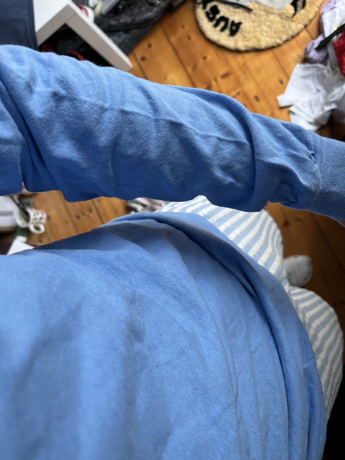 Gildan × Vintage Baby Blue North Caroline Longsleeve logo Size US S / EU 44-46 / 1 - 2 Thumbnail