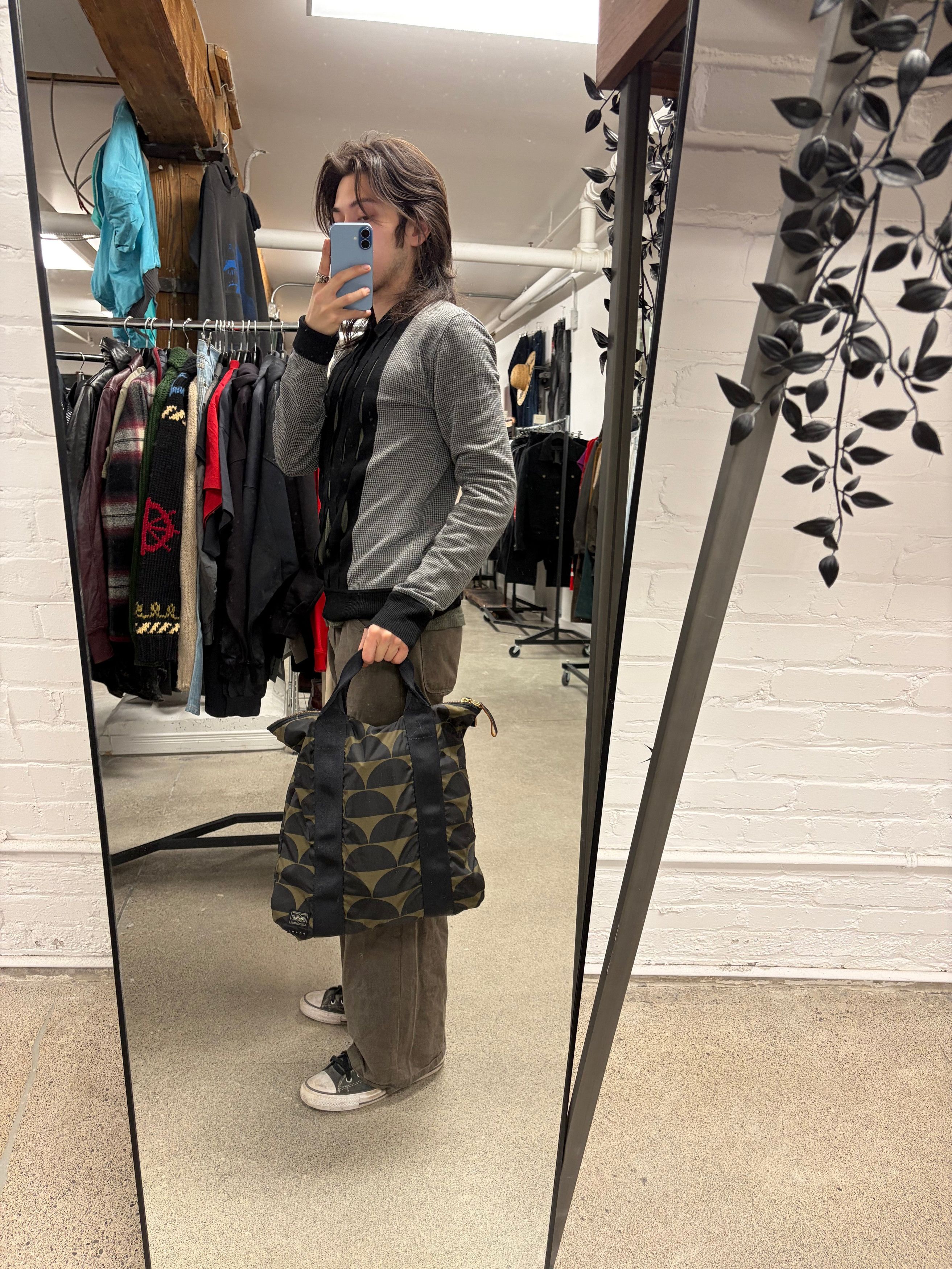 Marni Marni x Porter Black/Green Nylon Tote Bag Size ONE SIZE - 5 Thumbnail