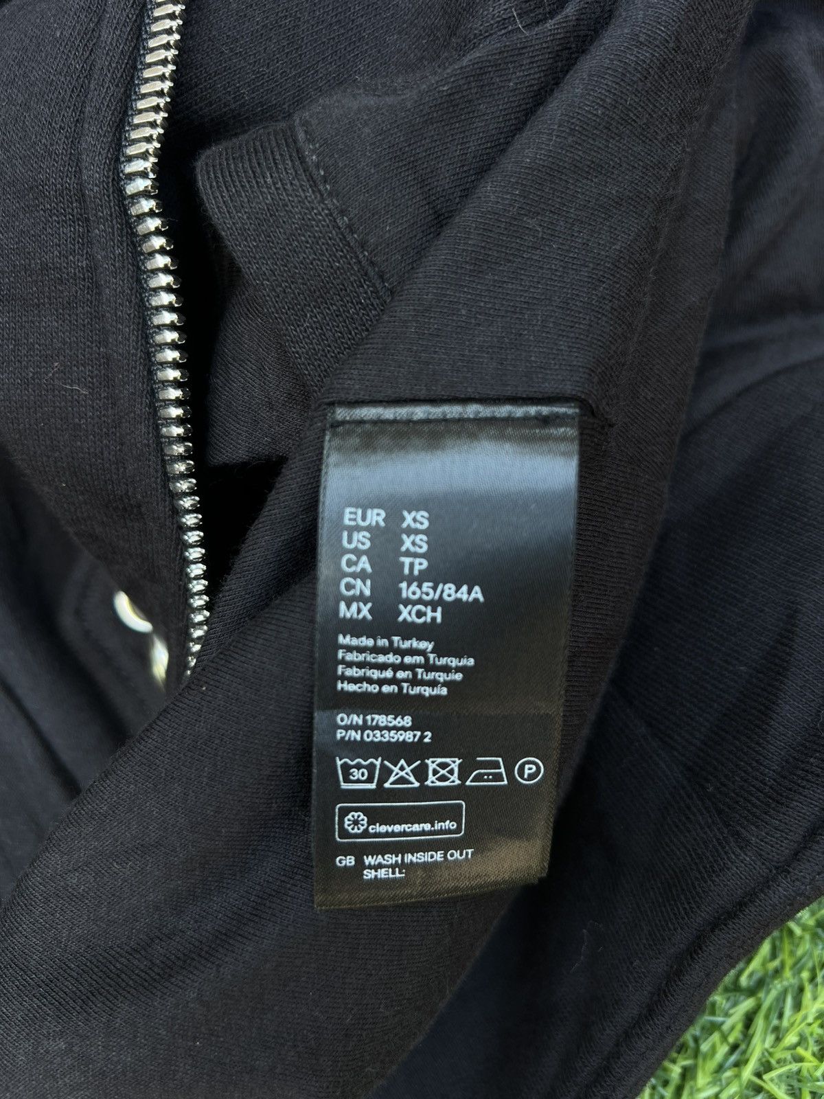 Balmain × H&M Balmain x H&M AW2015 Black Cotton Biker Moto Jacket - XS Size US XS / EU 42 / 0 - 17 Thumbnail