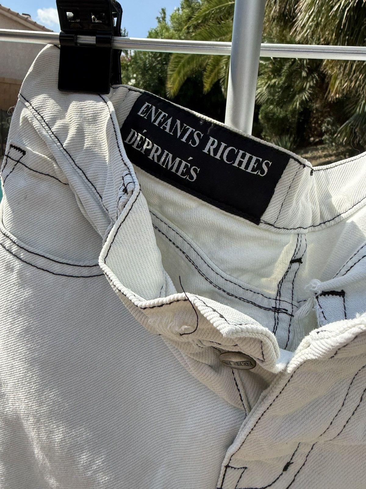 Enfants Riches Deprimes Enfants Riches Déprimés White Distressed Denim Jeans Size US 30 / EU 46 - 2 Thumbnail