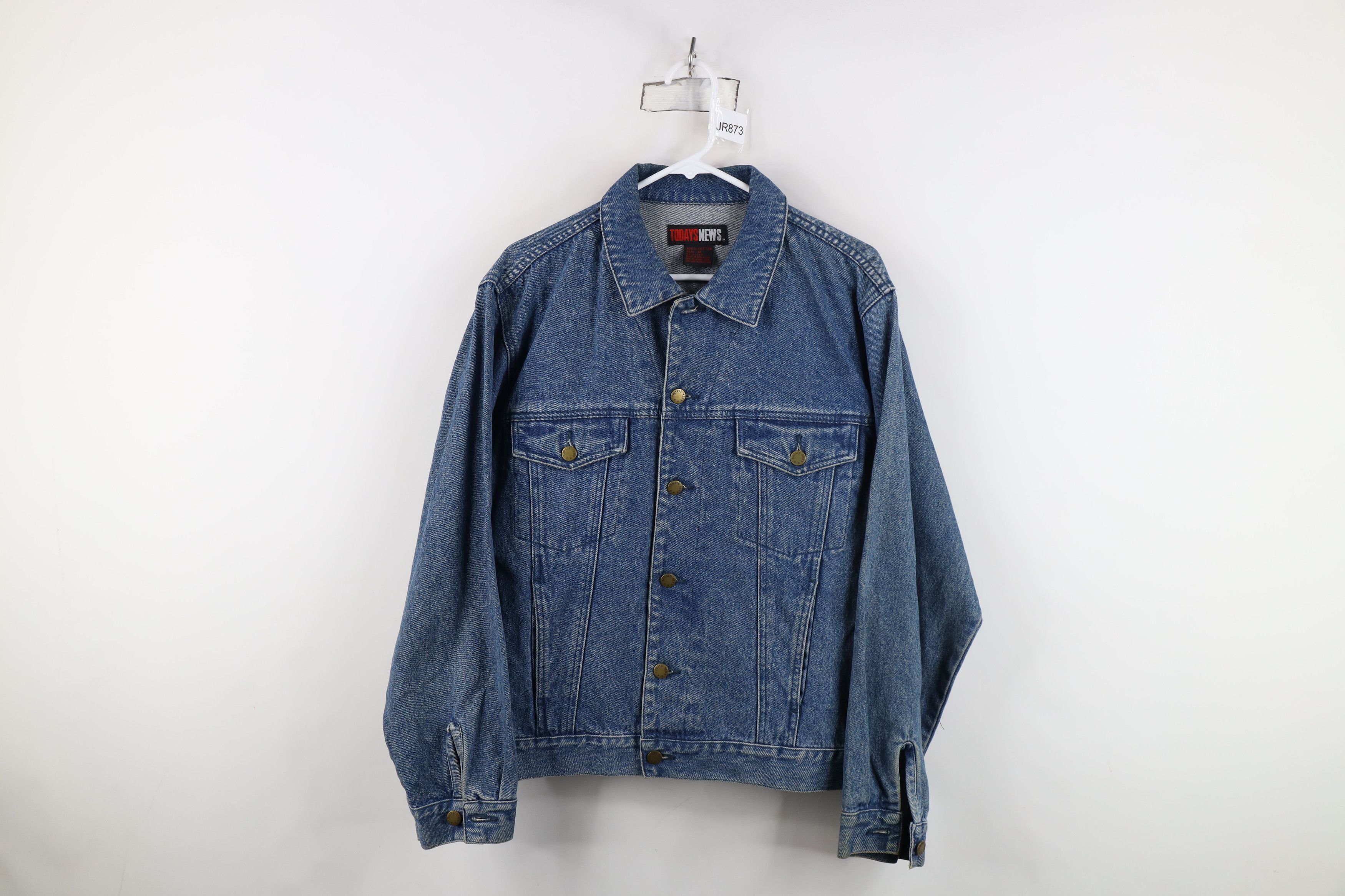 Vintage Vintage 90s Streetwear Blank Denim Jean Trucker Jacket Blue Size US M / EU 48-50 / 2 - 1 Thumbnail