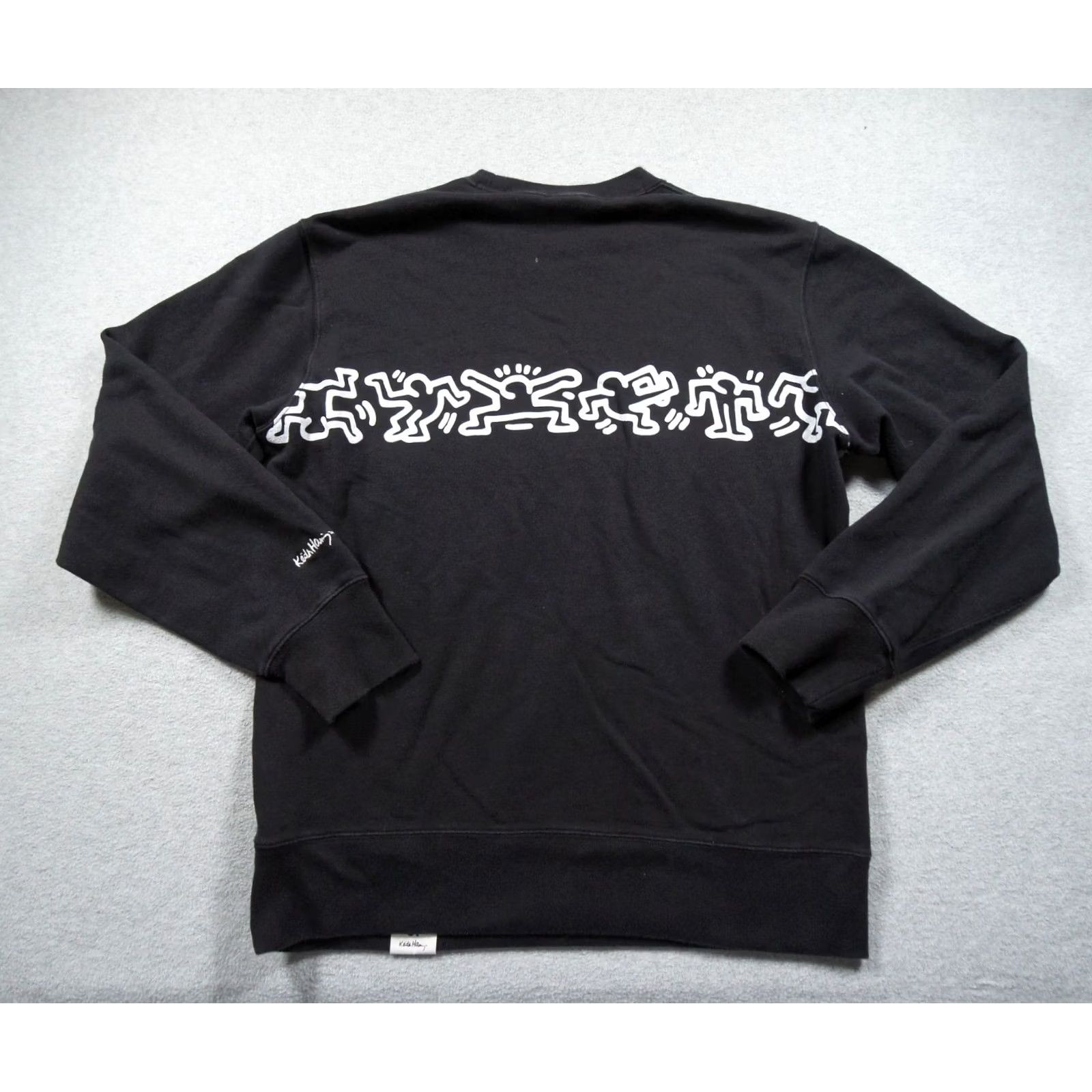 Uniqlo Uniqlo Sweatshirt Mens M Black Keith Haring Graphic Art Crewneck Sweater Size US M / EU 48-50 / 2 - 5 Thumbnail