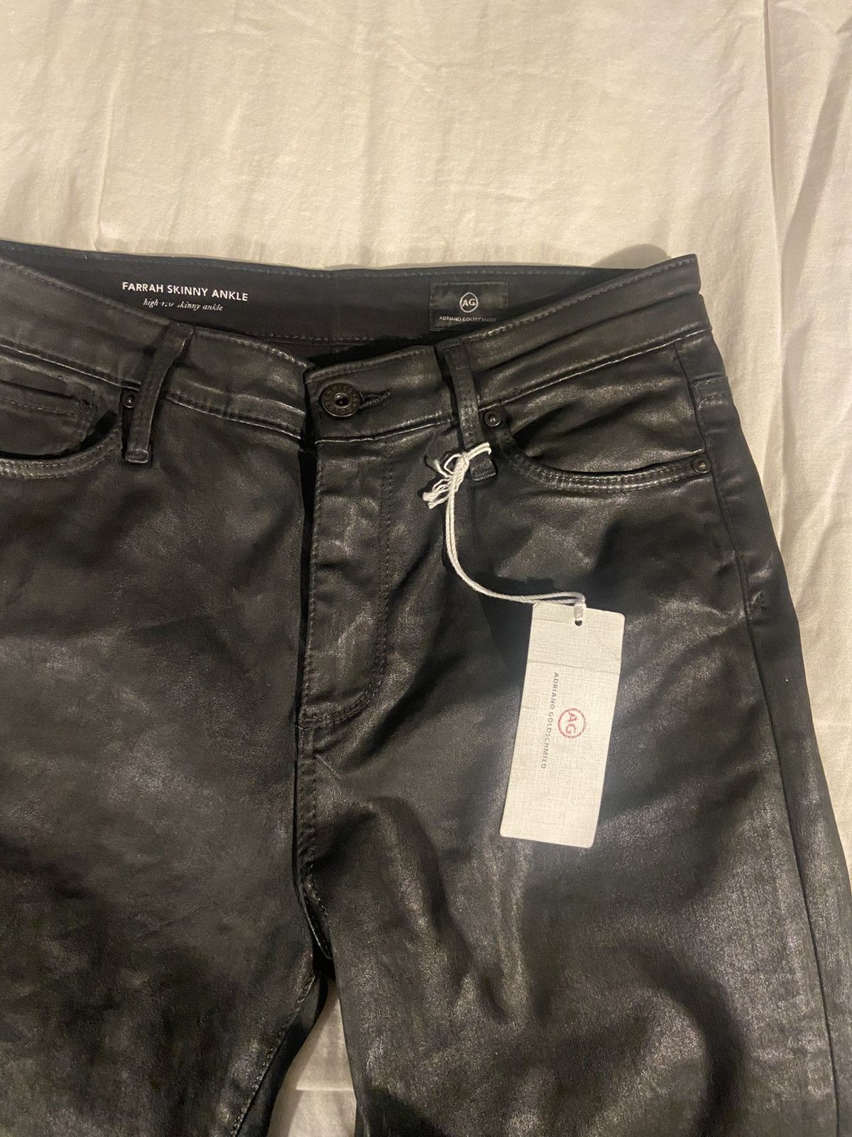 AG Adriano Goldschmied AG wax coated jeans Size 24" / US 00 / IT 34 - 13 Thumbnail