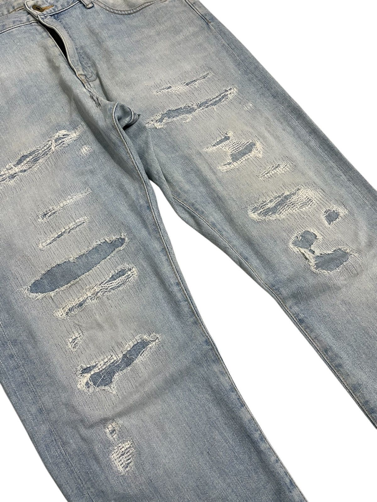 Japan Blue × Japanese Brand Japan Blue Stretch Denim Knotwood Bug Indigo Distress Design Size US 34 / EU 50 - 4 Thumbnail