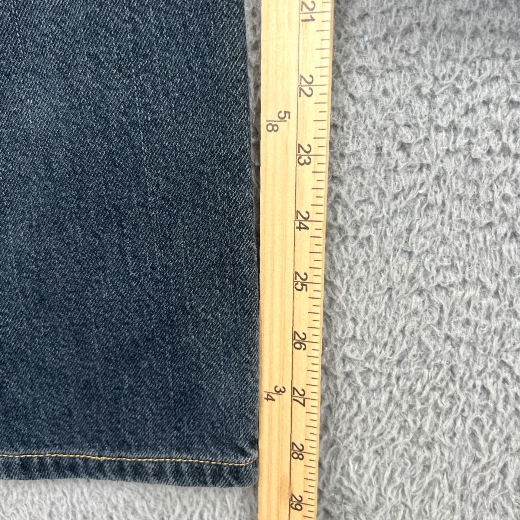 Levi's LEVI'S 501 Jeans Mens 36x30 Blue Dark Wash Straight Leg Regular Fit Denim Size US 36 / EU 52 - 3 Thumbnail